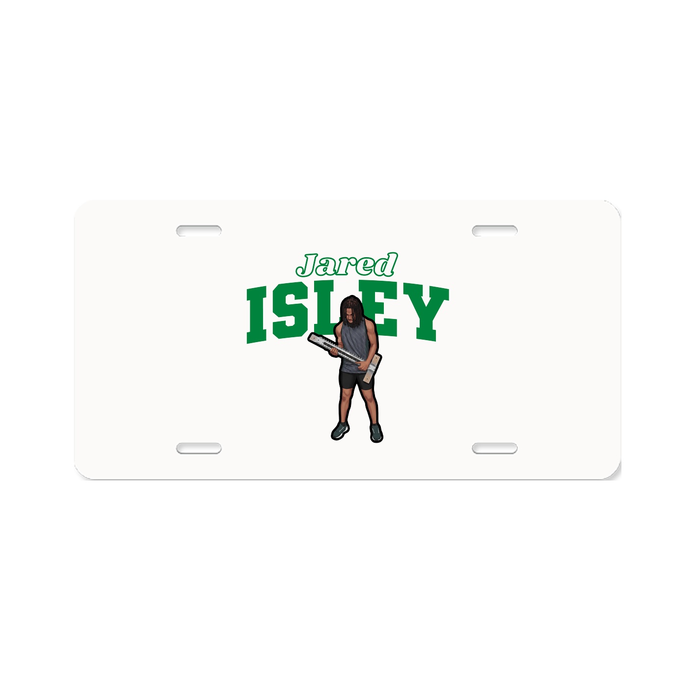 License Plate — Name Arch in Classic