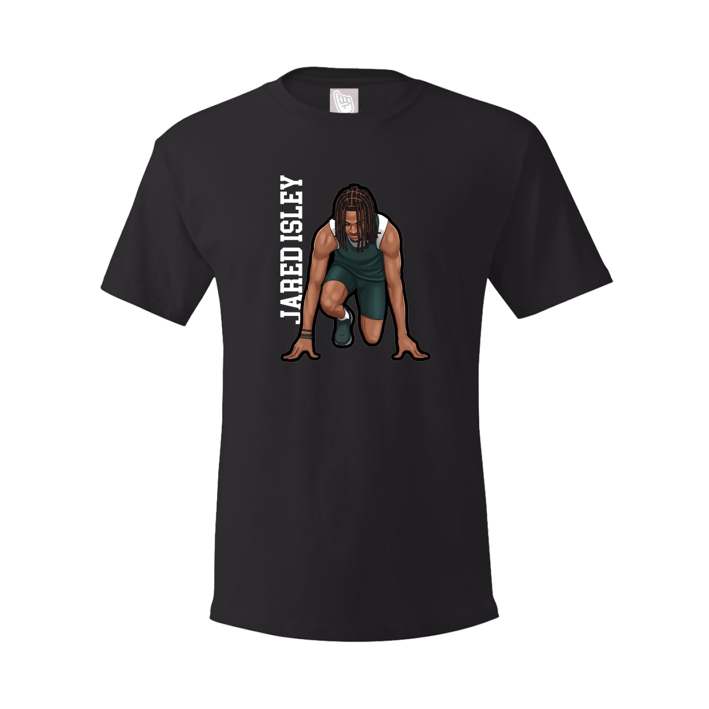 Tee — Name Vertical in Black
