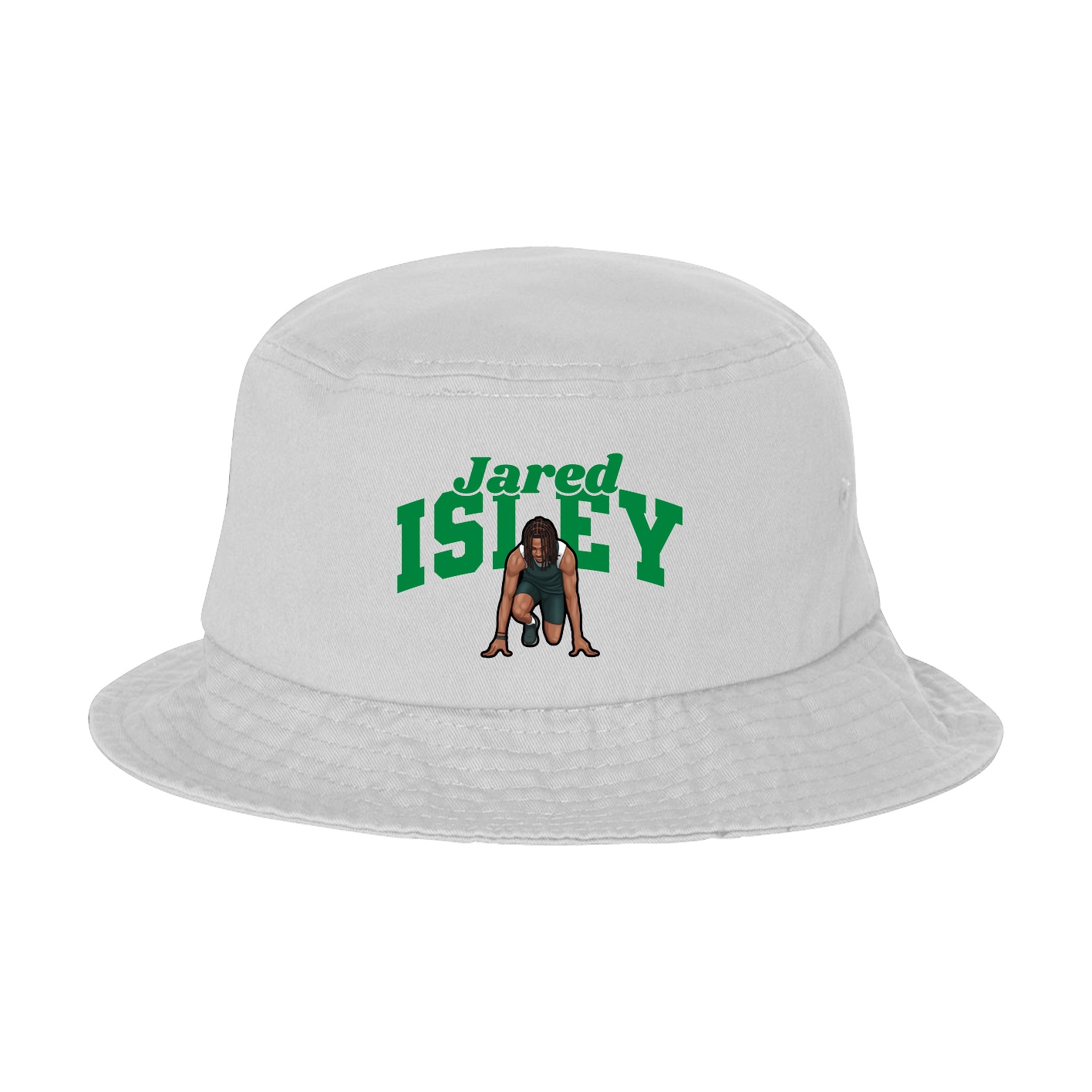 Bucket Cap — Signature Arch in White
