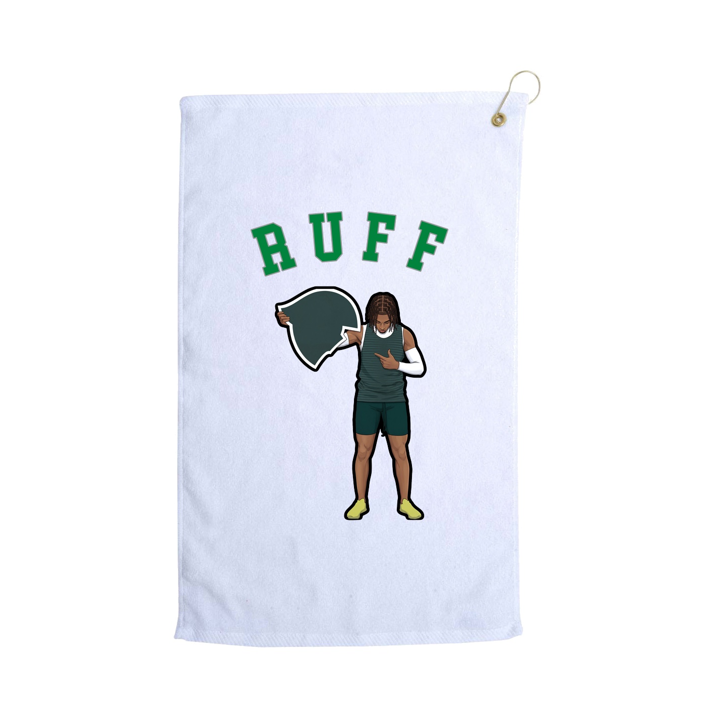 Golf Towel — Shirsey Arch in White