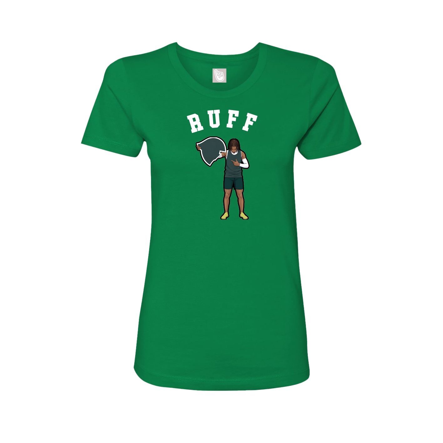 Fitted Women's Tee — Shirsey Arch in Green