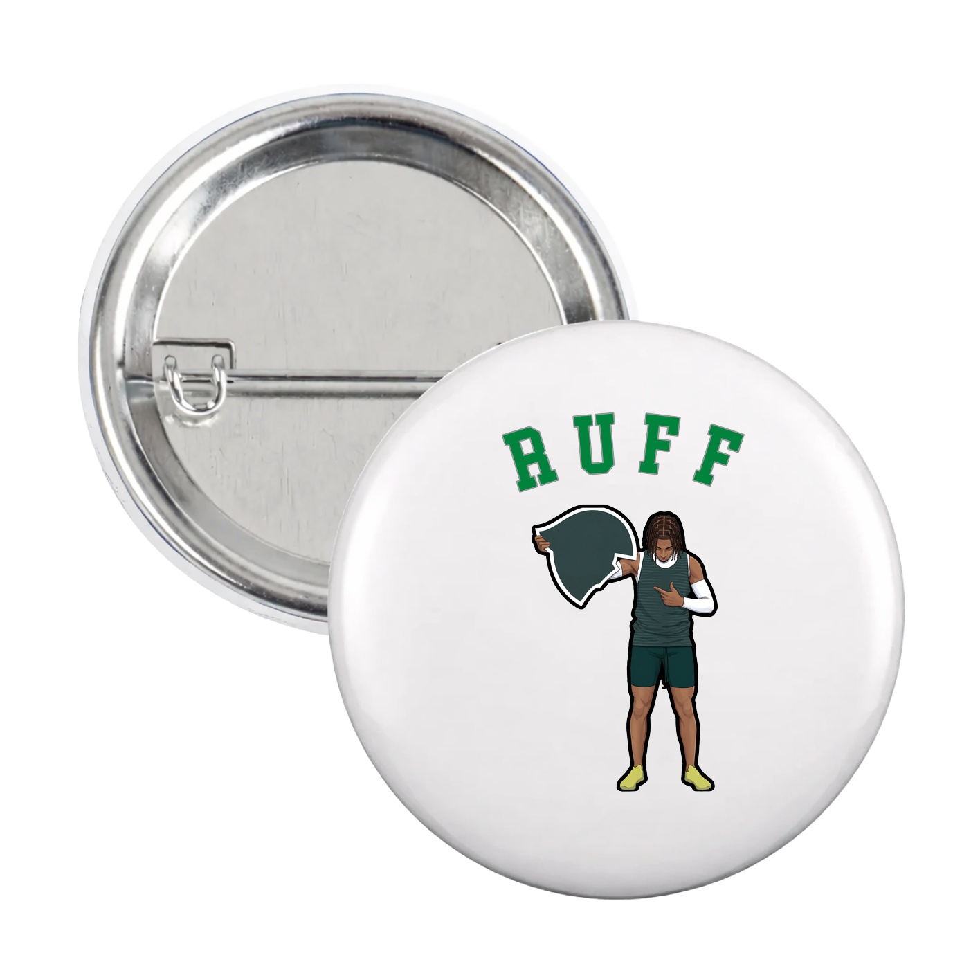 Game Day Button — Shirsey Arch in White
