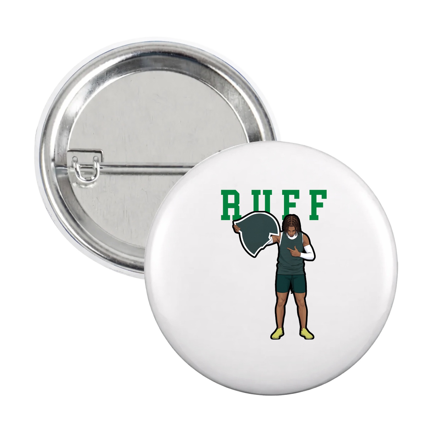 Game Day Button — Shirsey in White