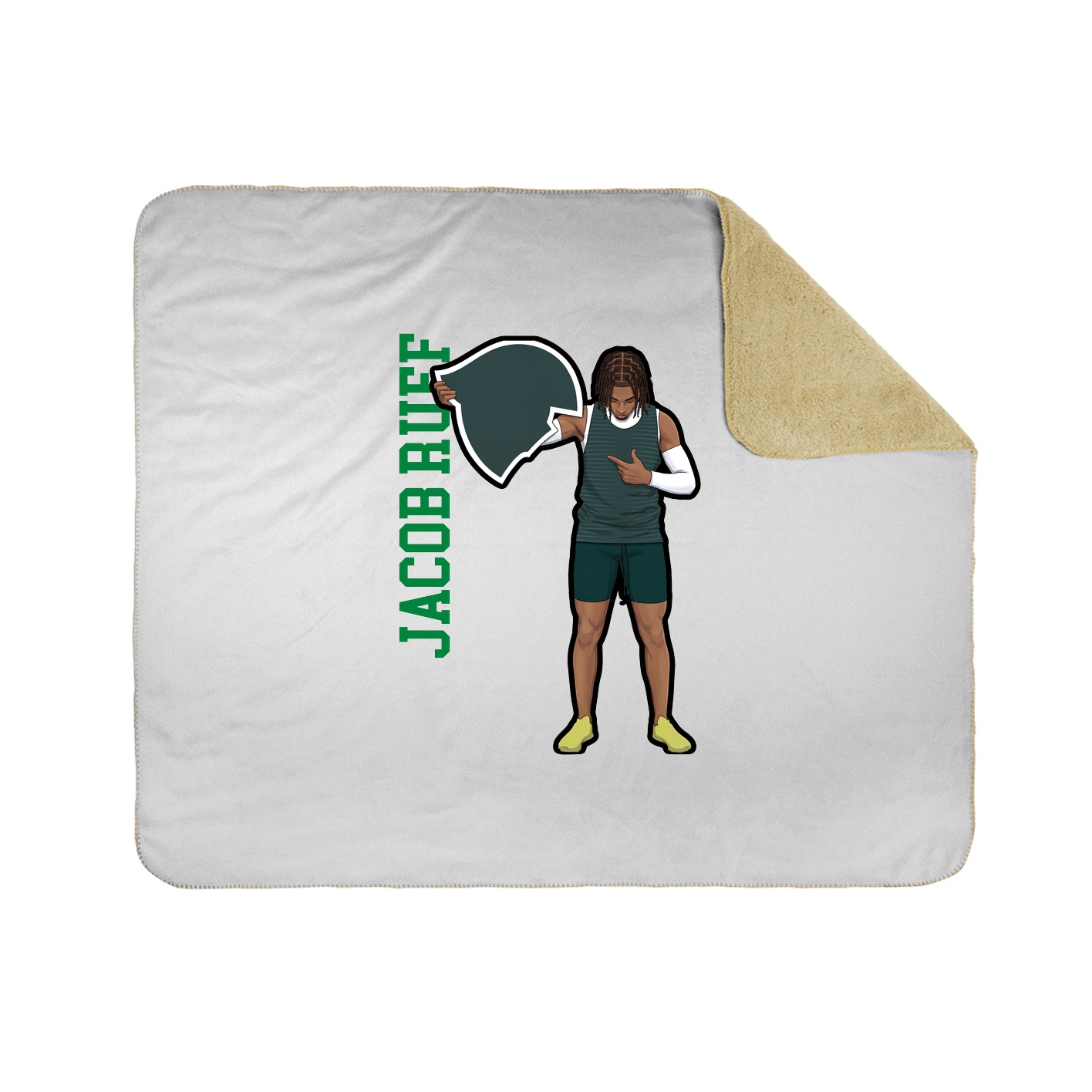 50x60 Sherpa Lined Throw Blanket