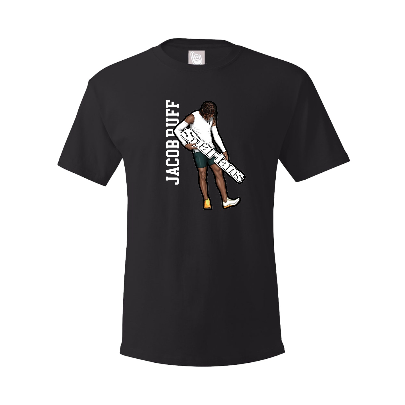 Tee — Name Vertical in Black