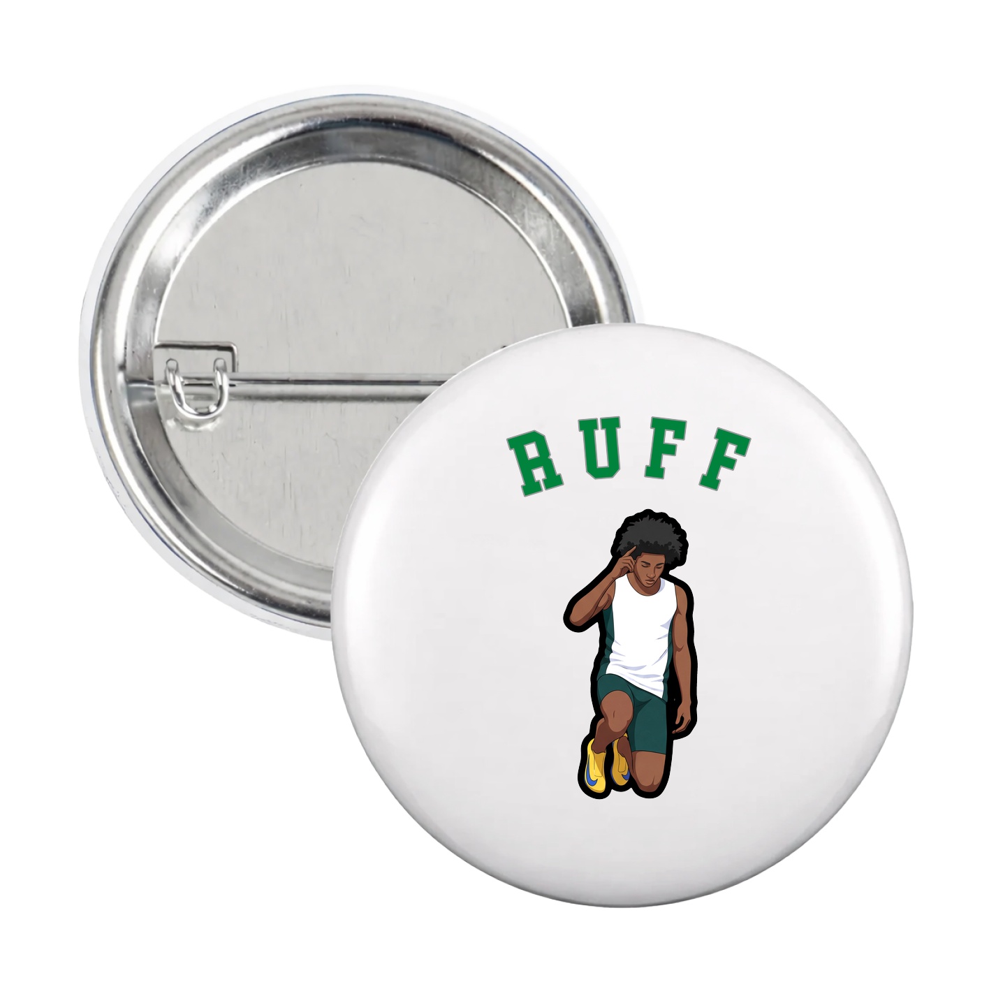 Game Day Button — Shirsey Arch in White