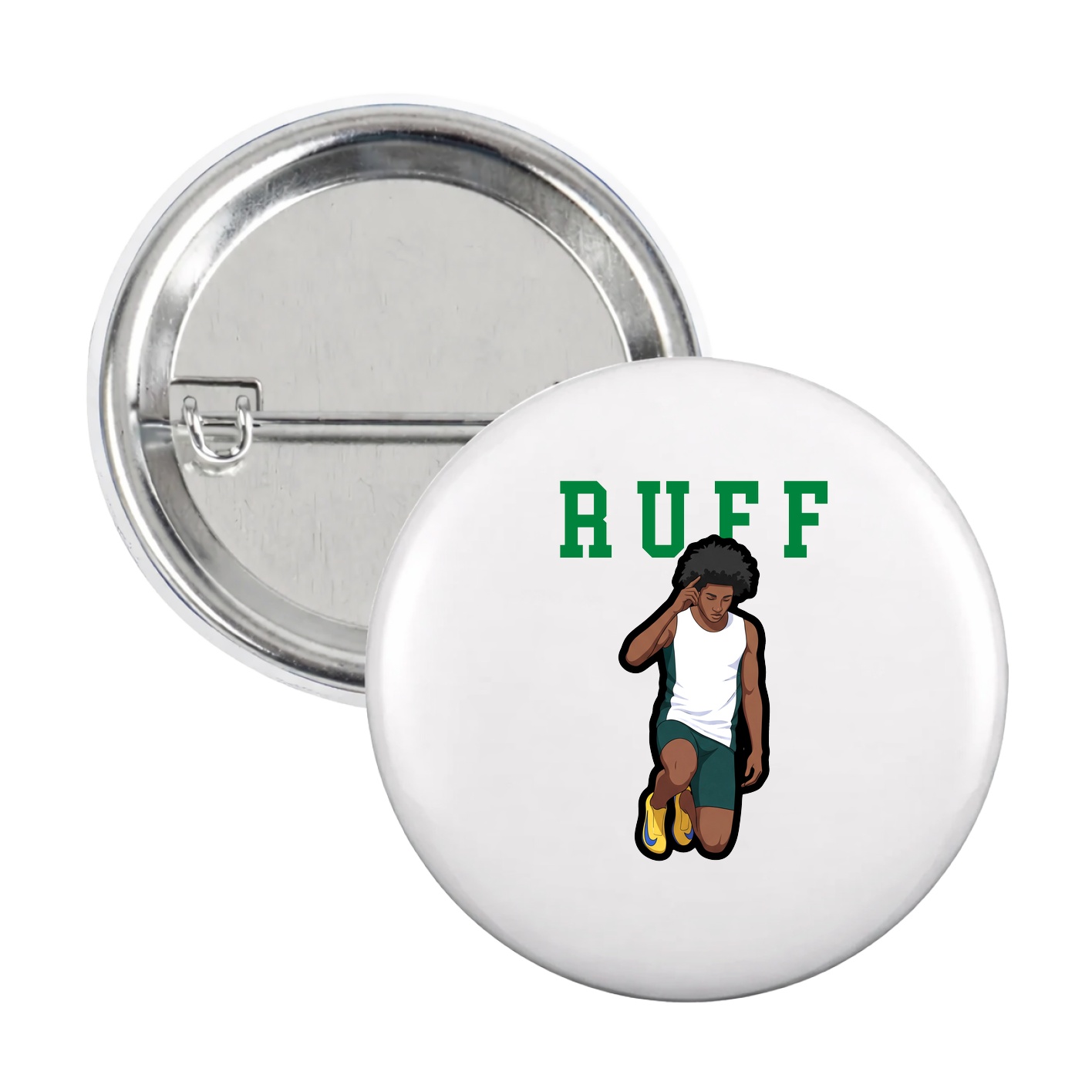 Game Day Button — Shirsey in White
