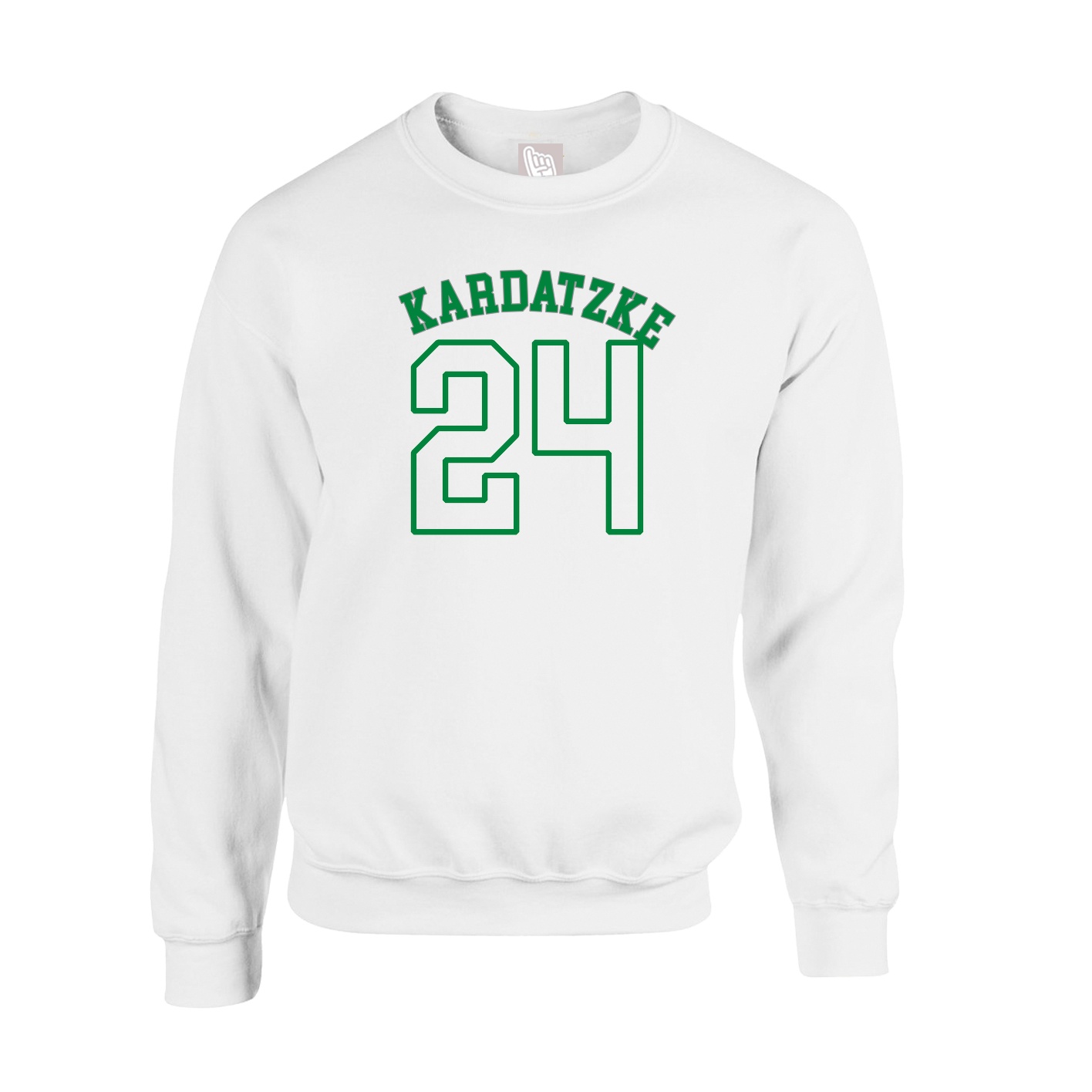 Fleece Crew — Shirsey Arch in White