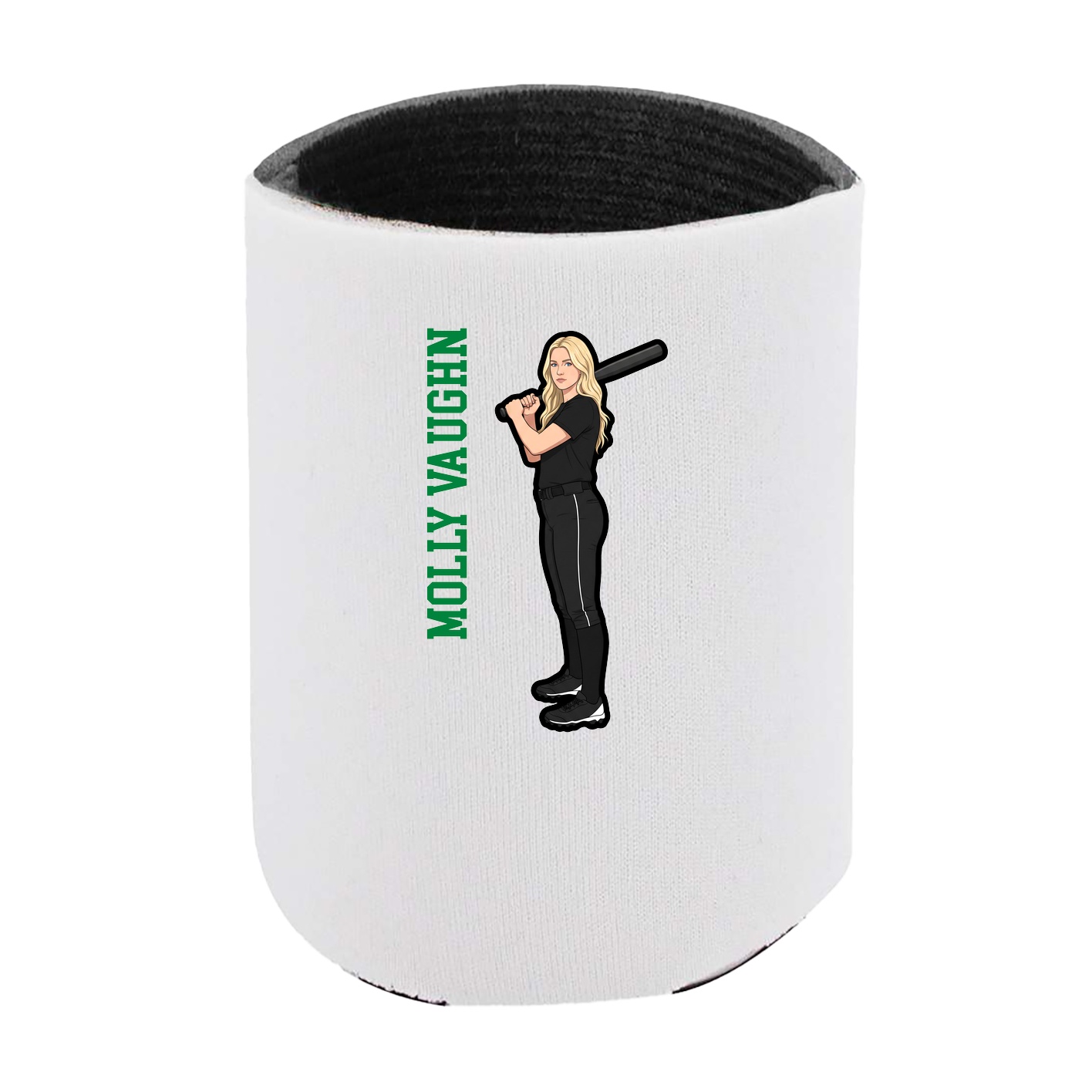 Can Holder — Name Vertical in White