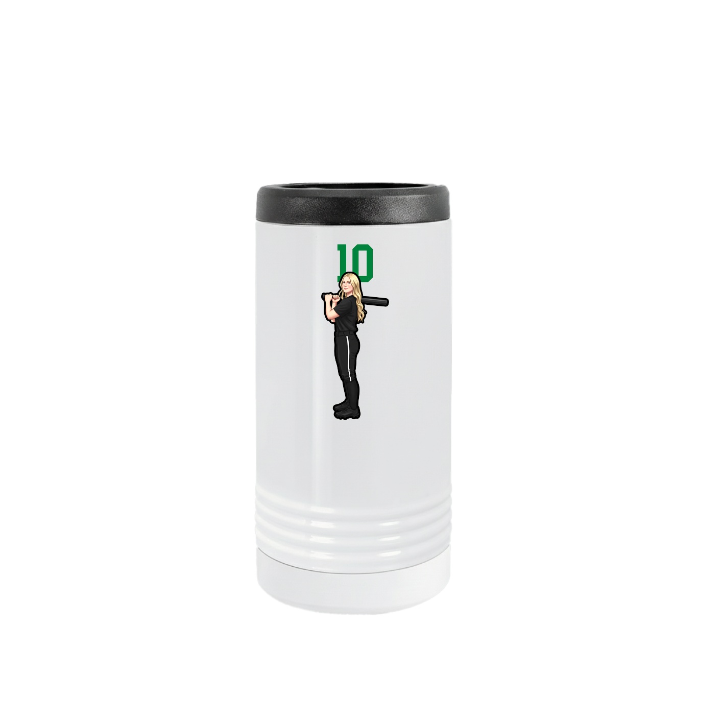 Slim Beverage Holder — Number Top in White
