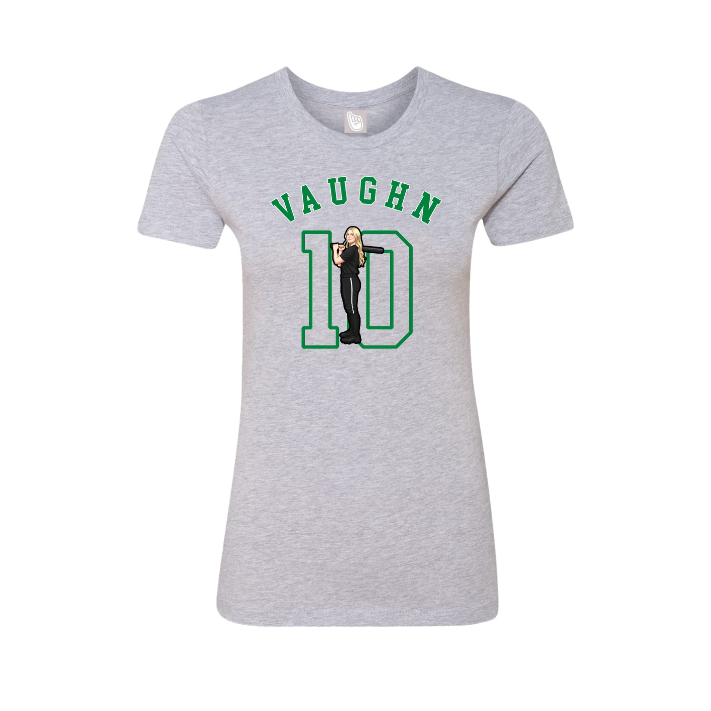 Fitted Women's Tee — Shirsey Arch in Grey