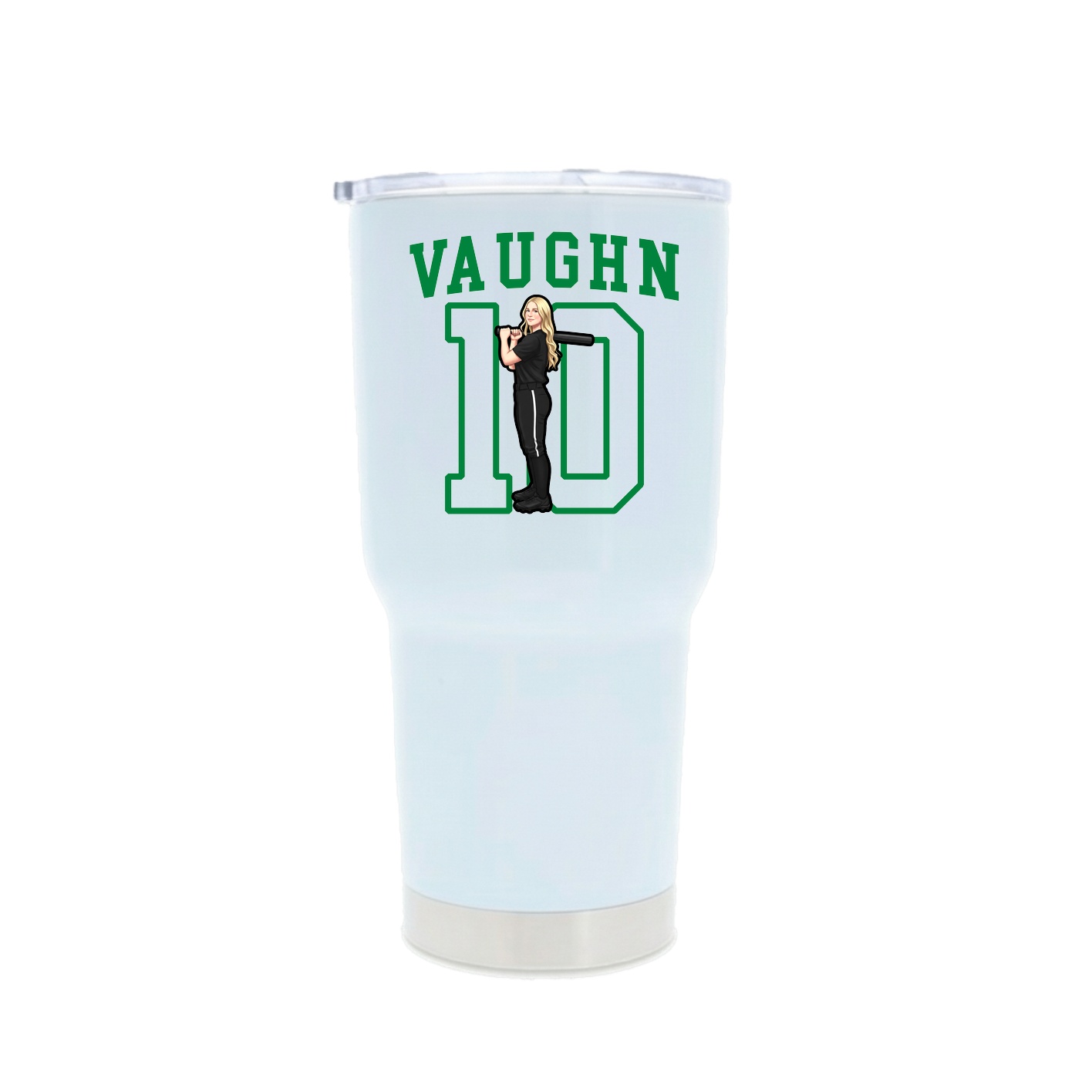 30oz Stainless Steel Tumbler — Shirsey in White