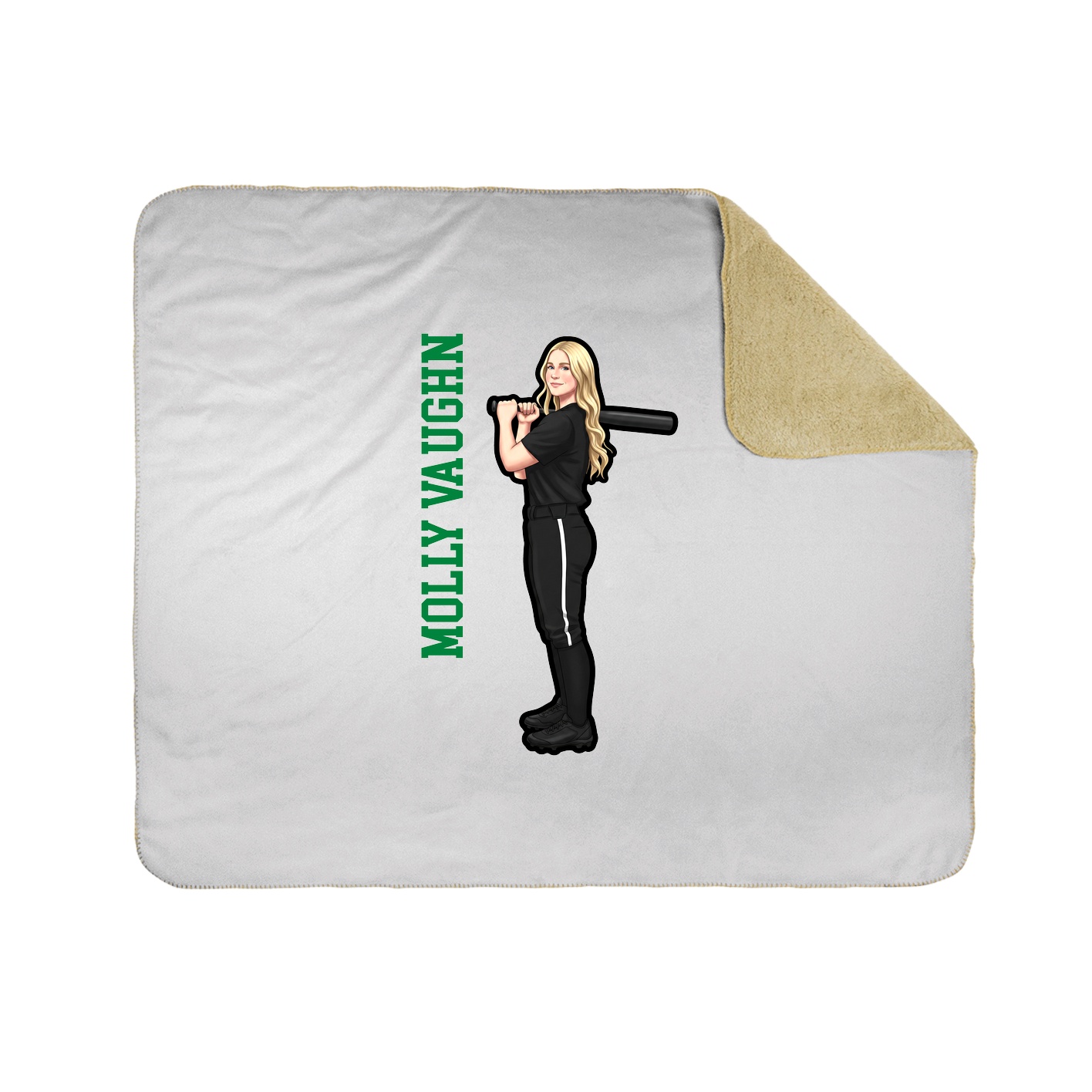 50x60 Sherpa Lined Throw Blanket