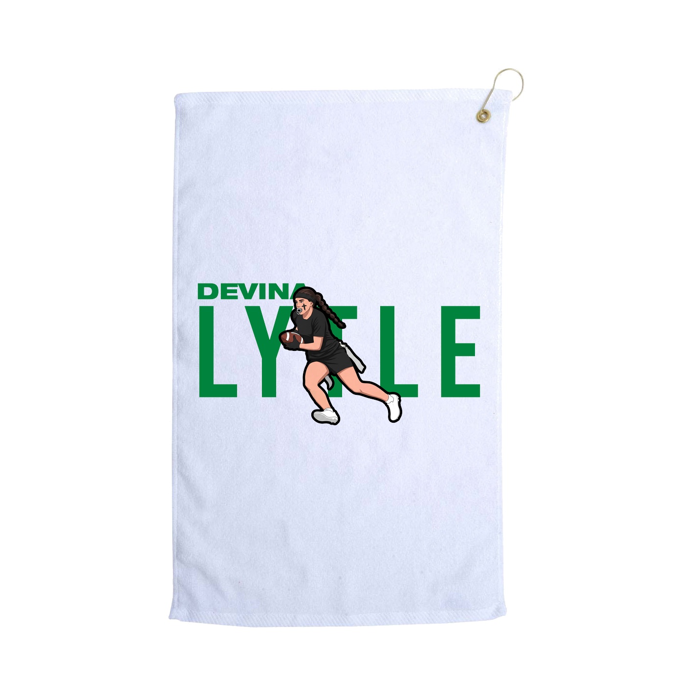 Golf Towel — Player Name in White