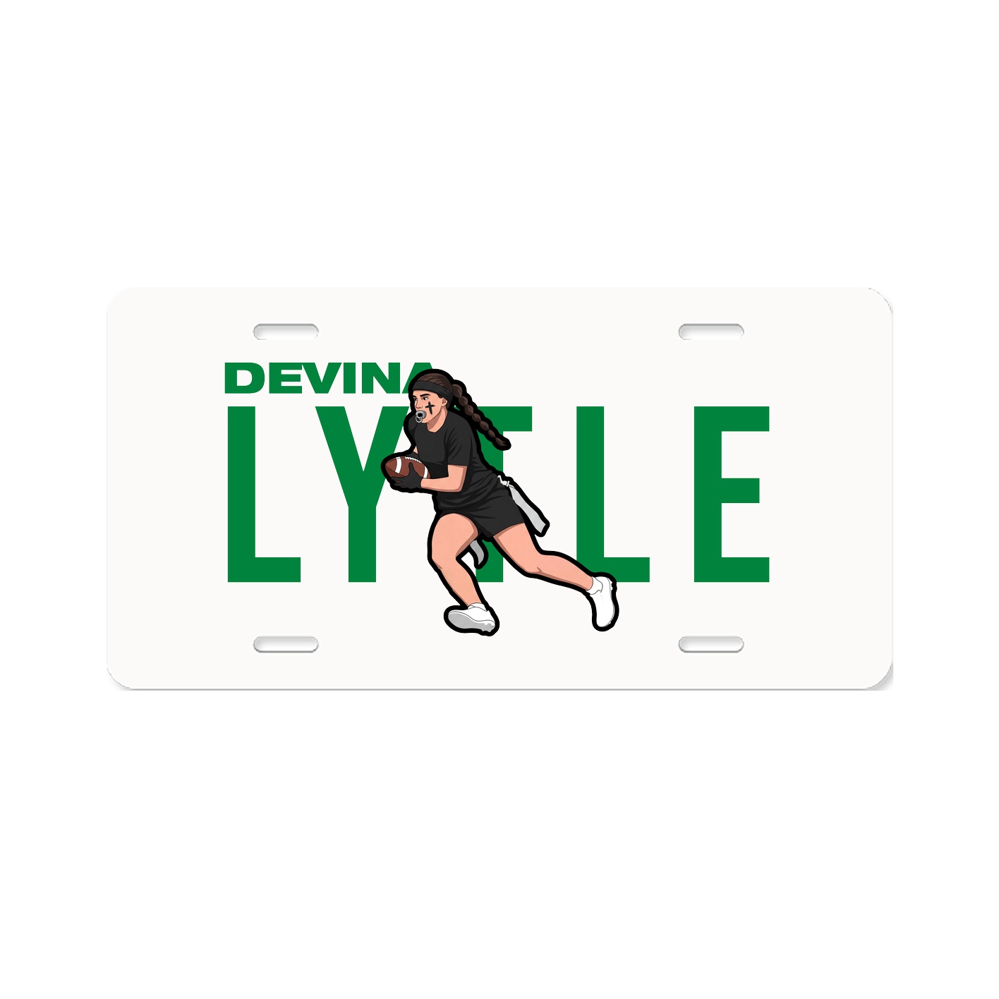License Plate — Player Name in Classic