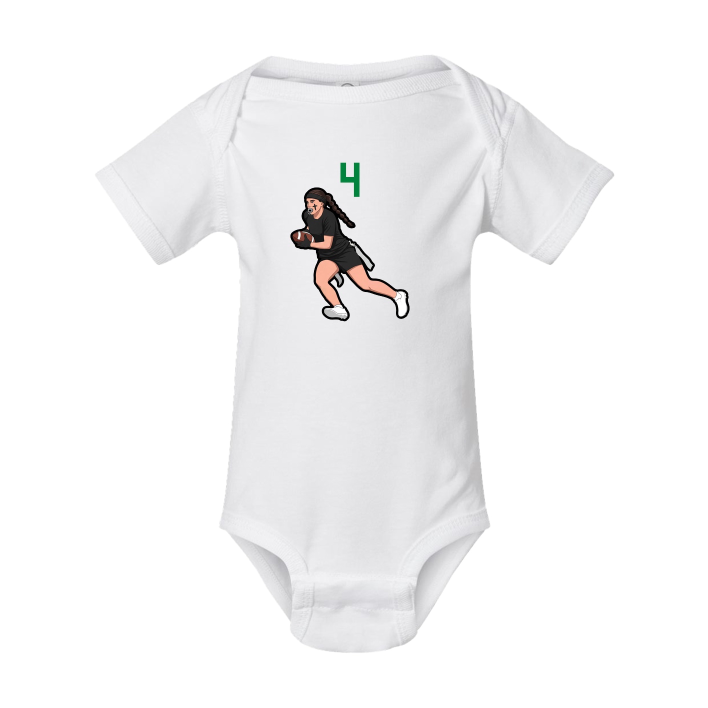 Baby Onesie — Number Top in White