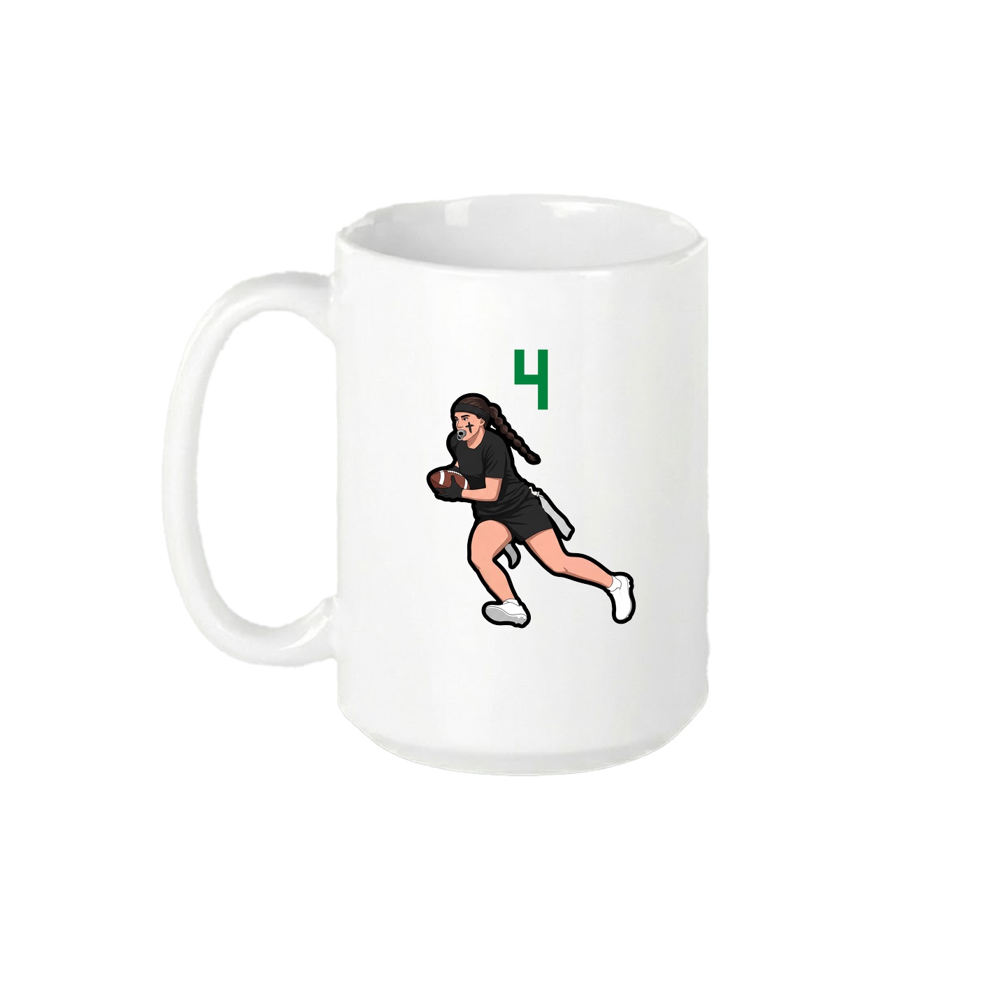 15oz Coffee Mug — Number Top in White