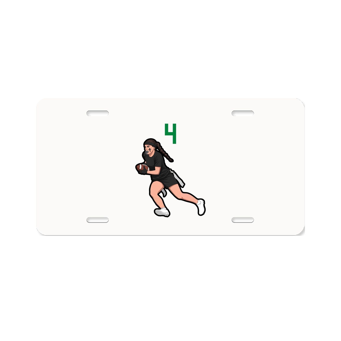 License Plate — Number Top in Classic