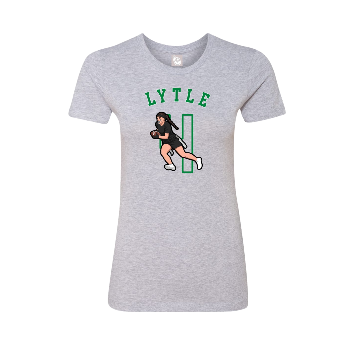 Fitted Women's Tee — Shirsey Arch in Grey