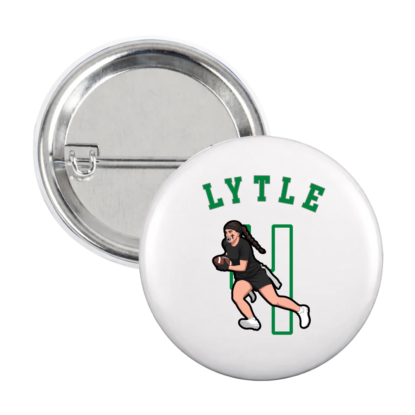 Game Day Button — Shirsey Arch in White