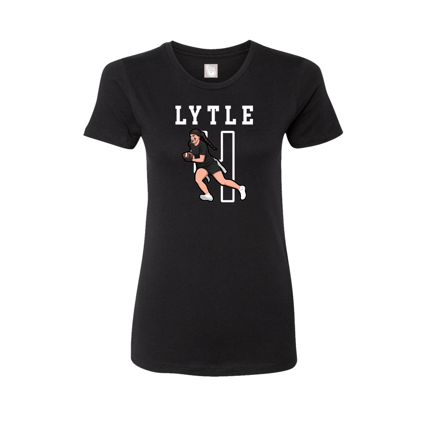 Fitted Women's Tee — Shirsey in Black