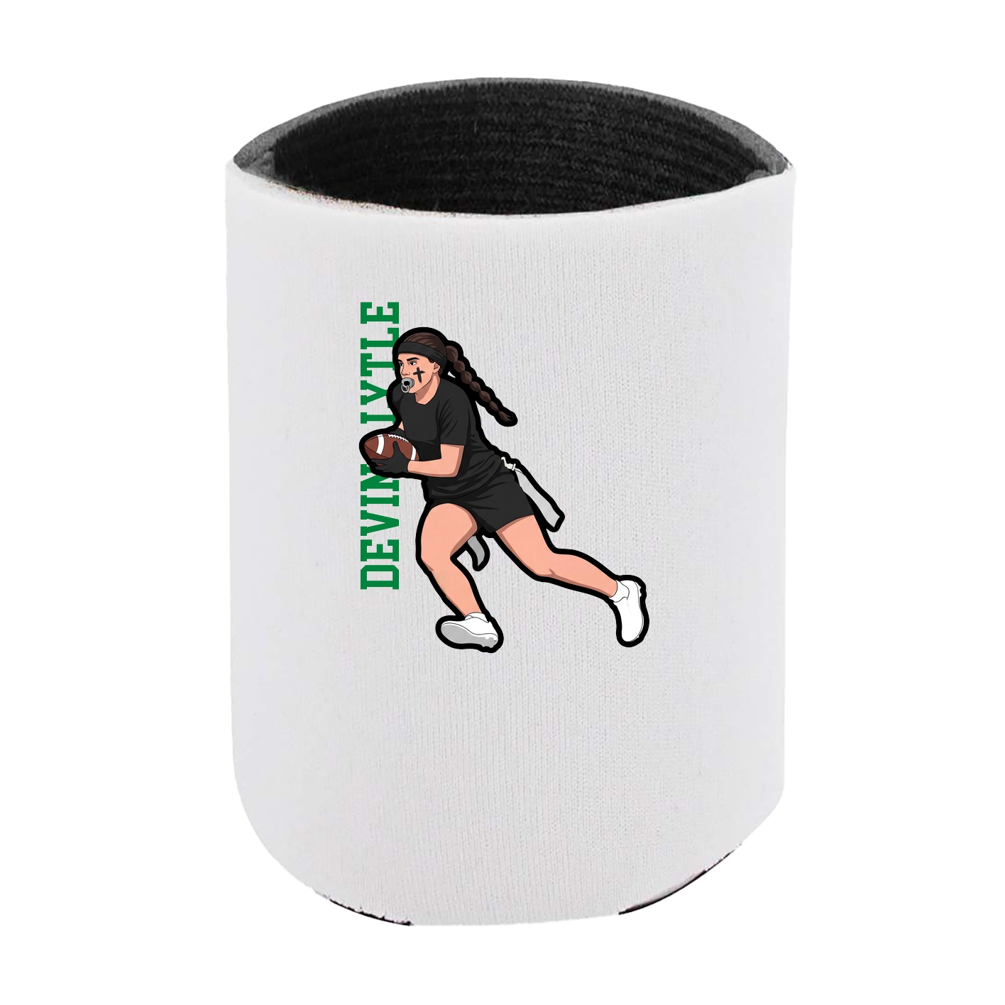 Can Holder — Name Vertical in White