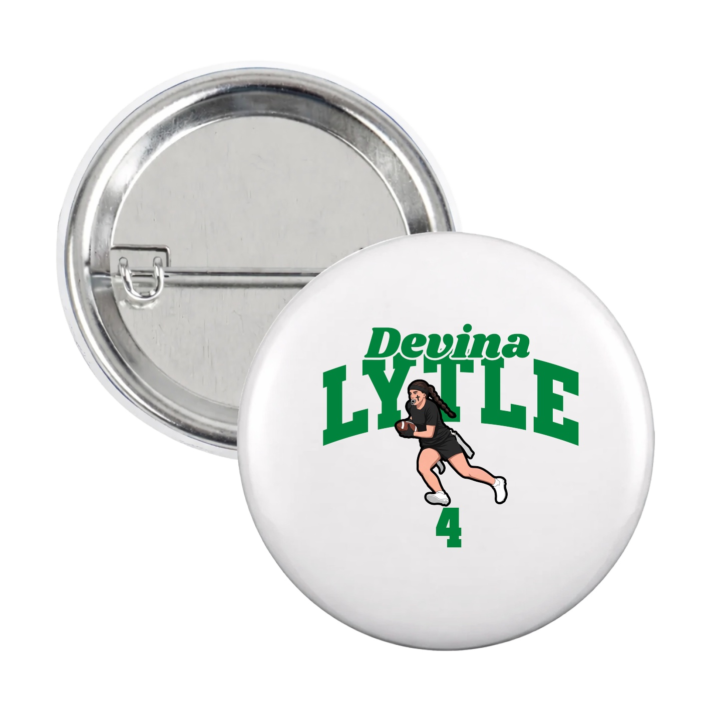Game Day Button — Signature Arch in White