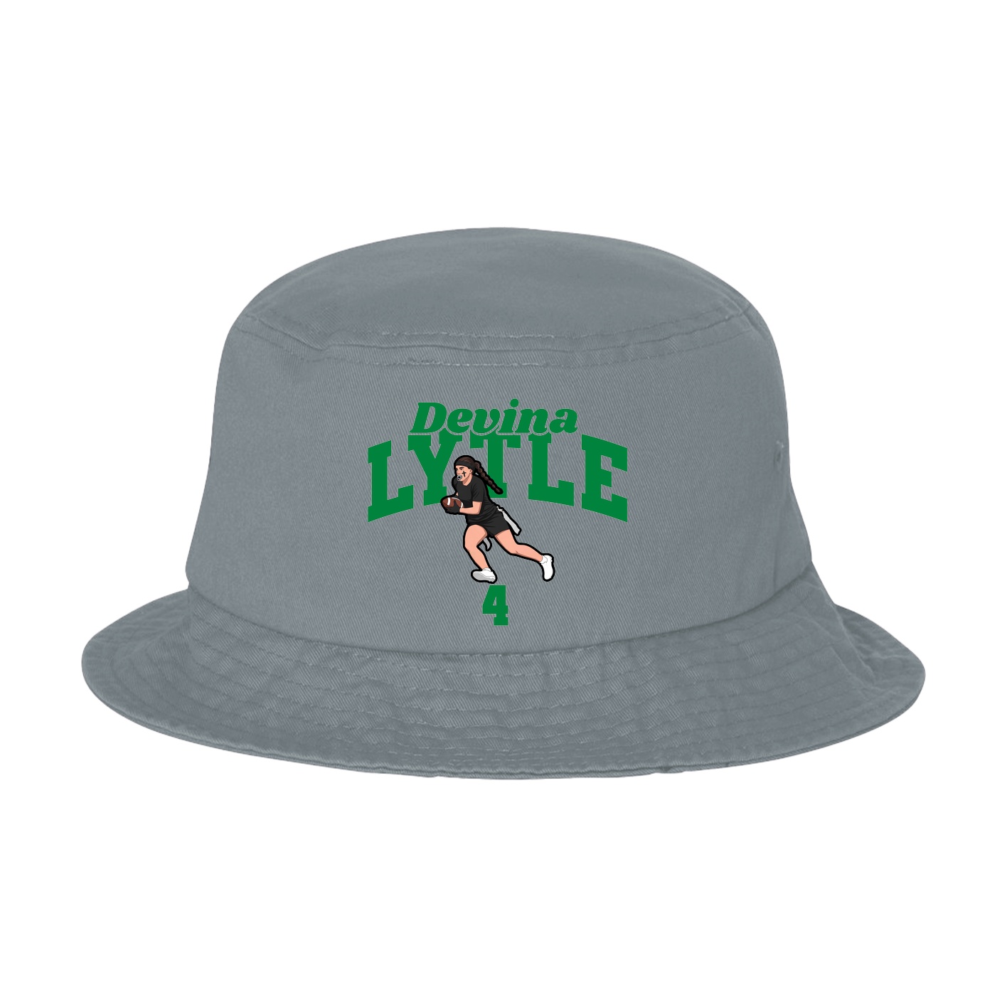 Bucket Cap — Signature Arch in Grey