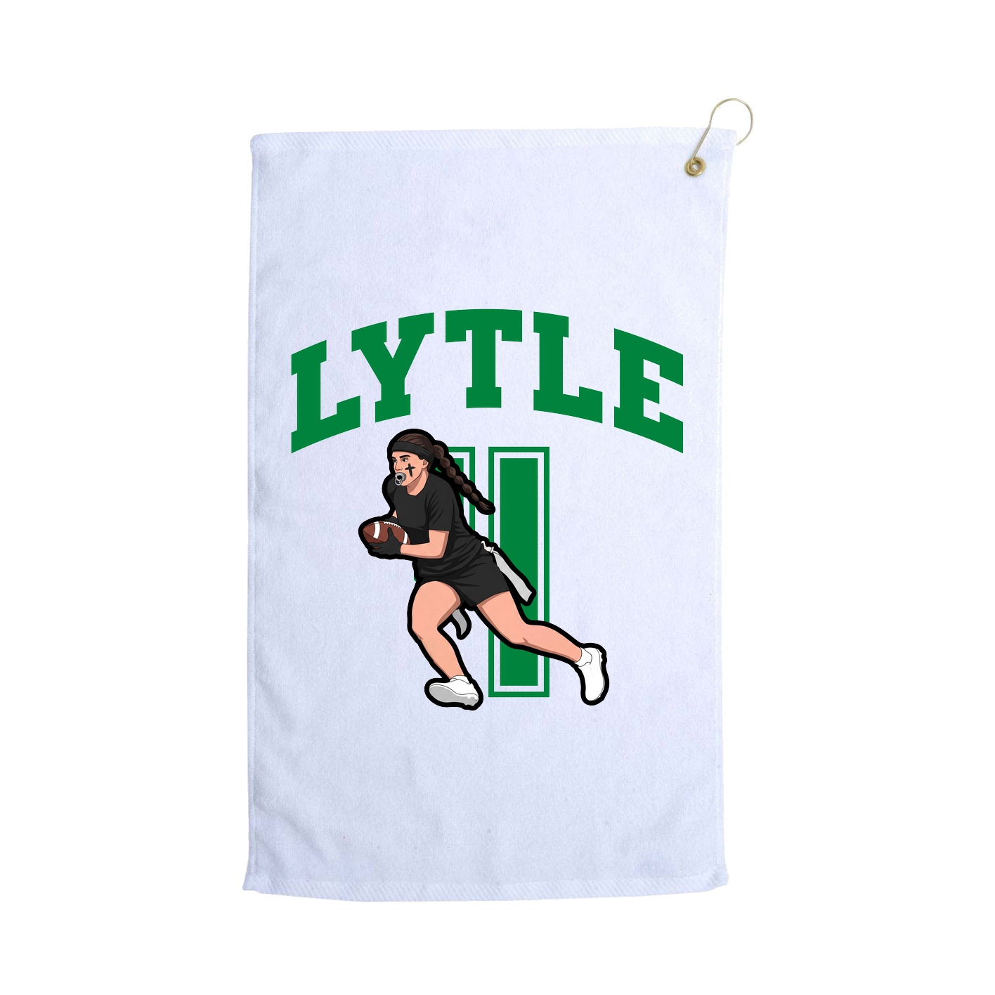 Golf Towel — Number in White