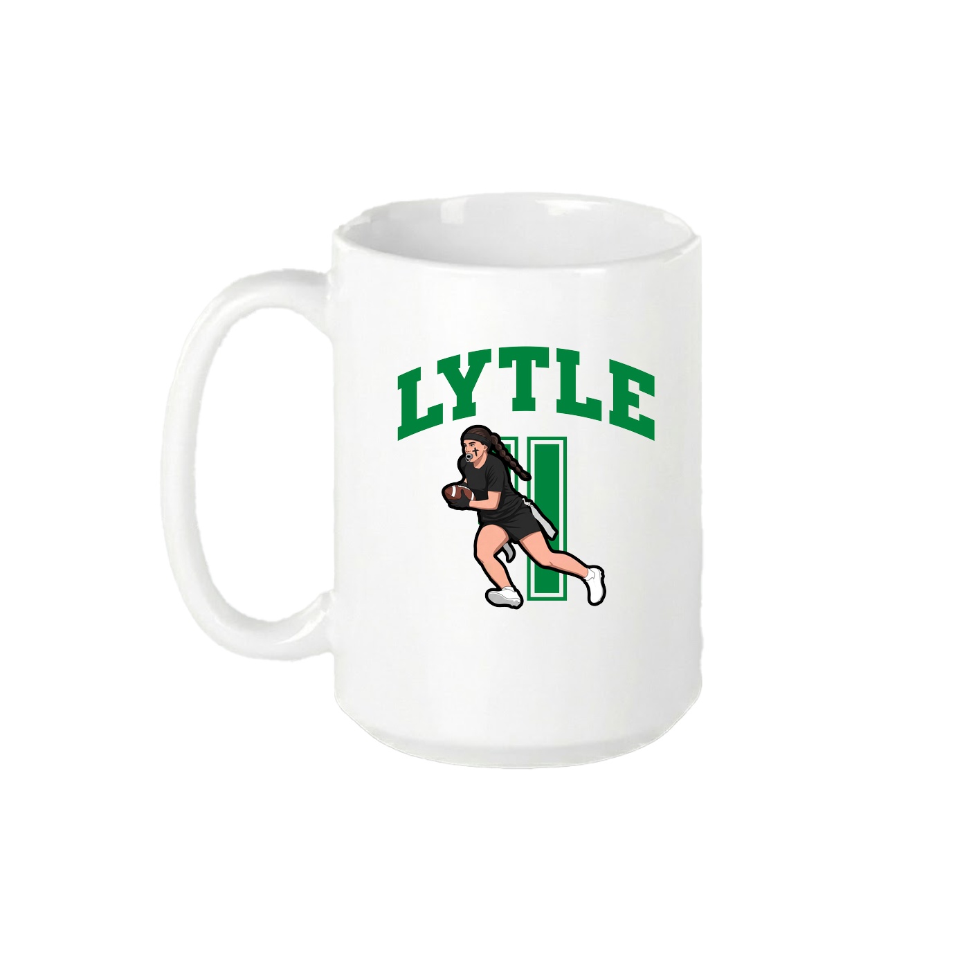 15oz Coffee Mug — Number in White