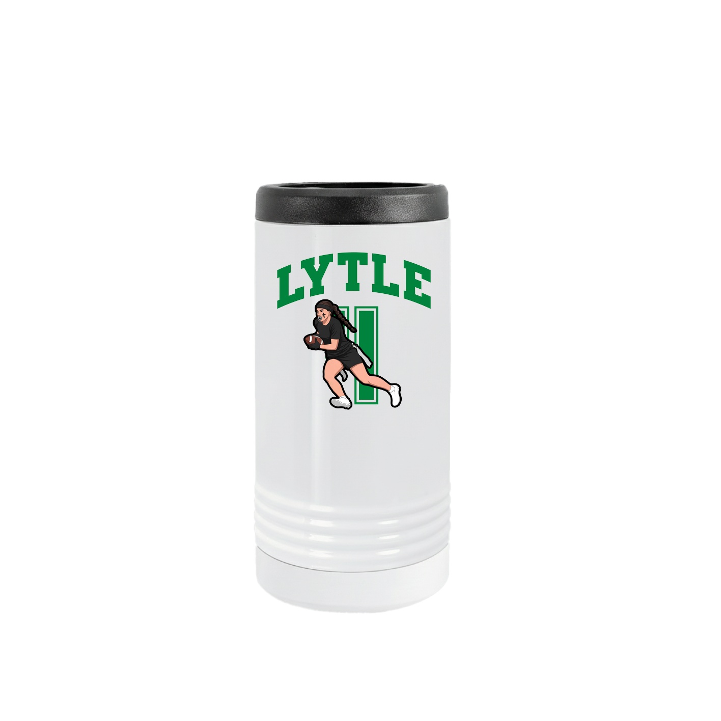 Slim Beverage Holder — Number in White