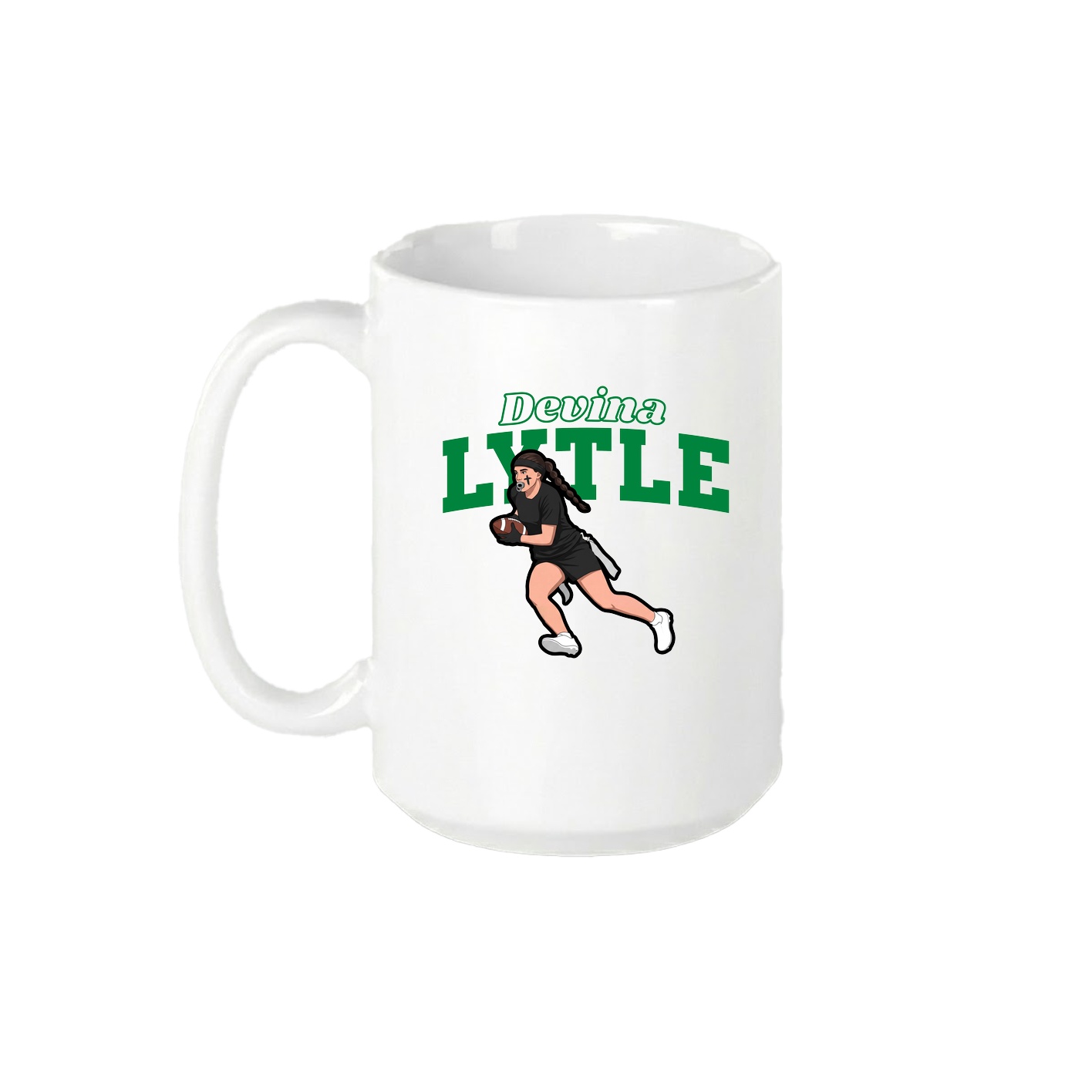 15oz Coffee Mug — Name Arch in White