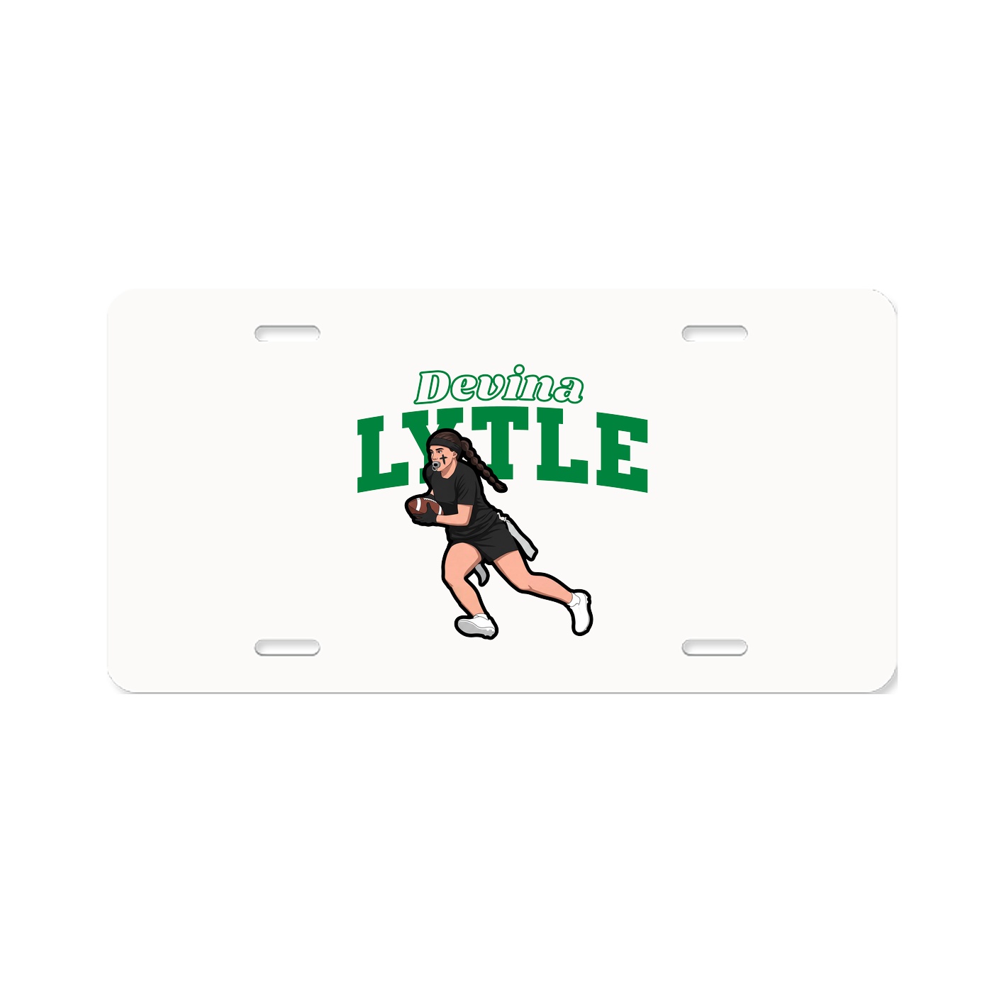 License Plate — Name Arch in Classic