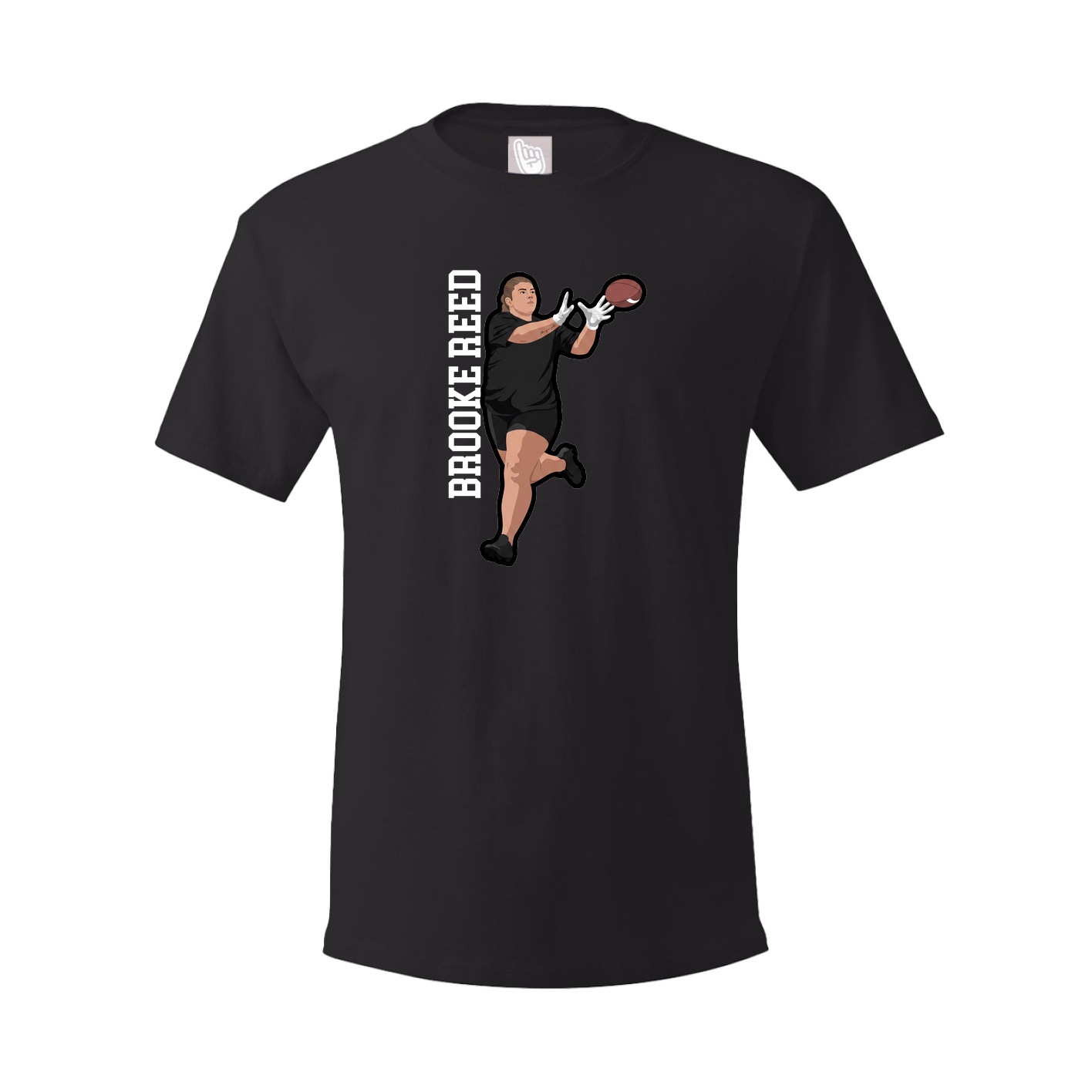Youth Tee — Name Vertical in Black