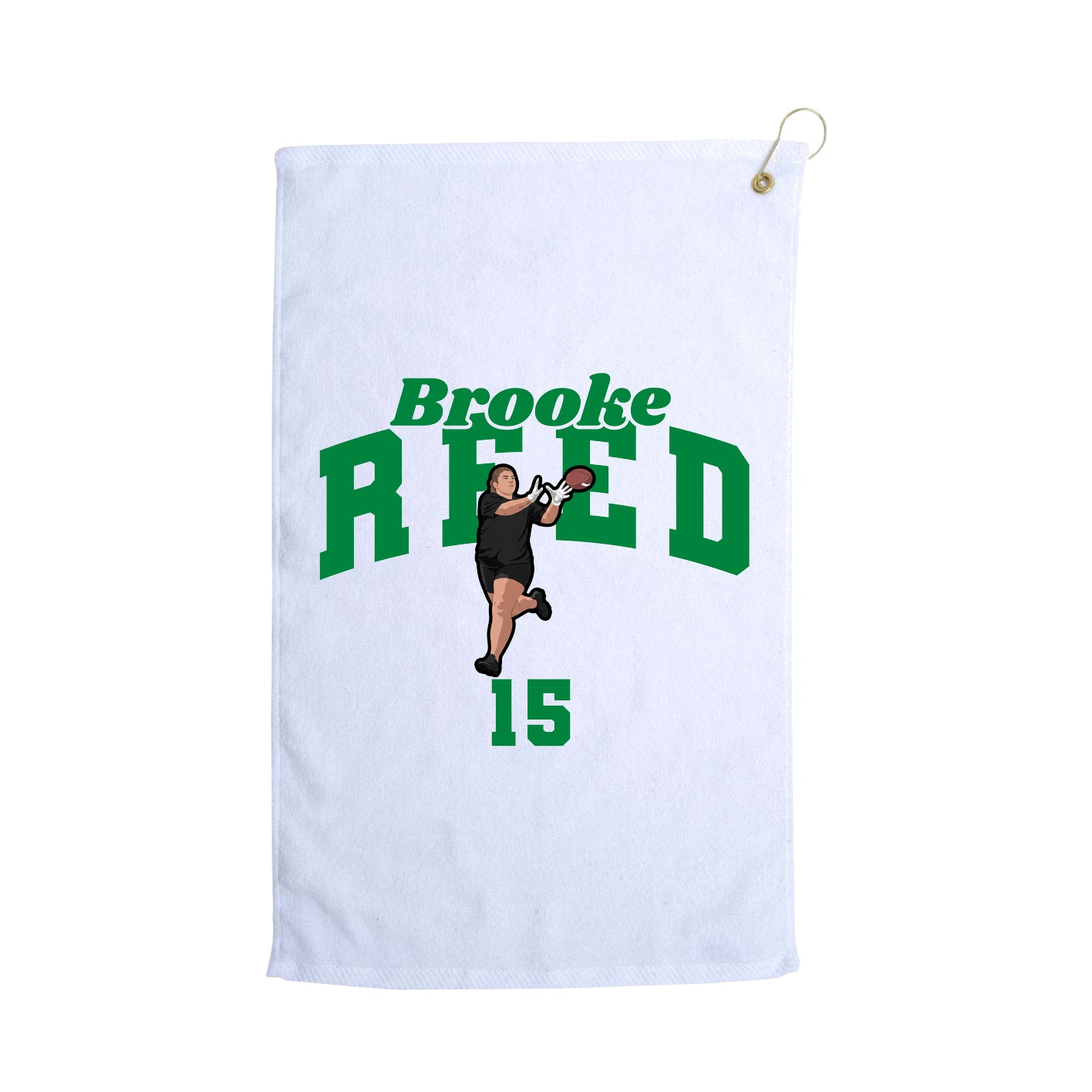 Golf Towel — Signature Arch in White