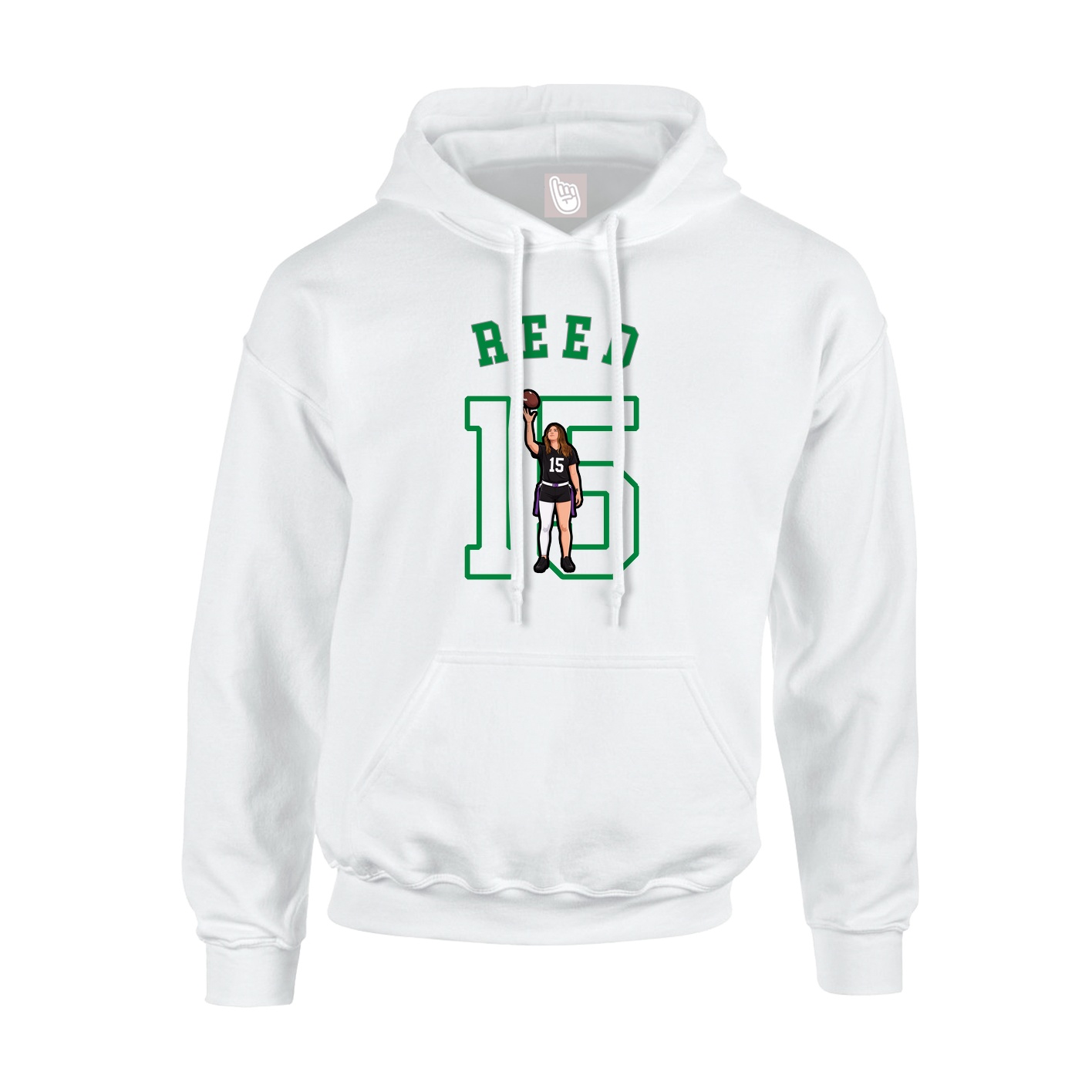 Hoodie — Shirsey Arch in White