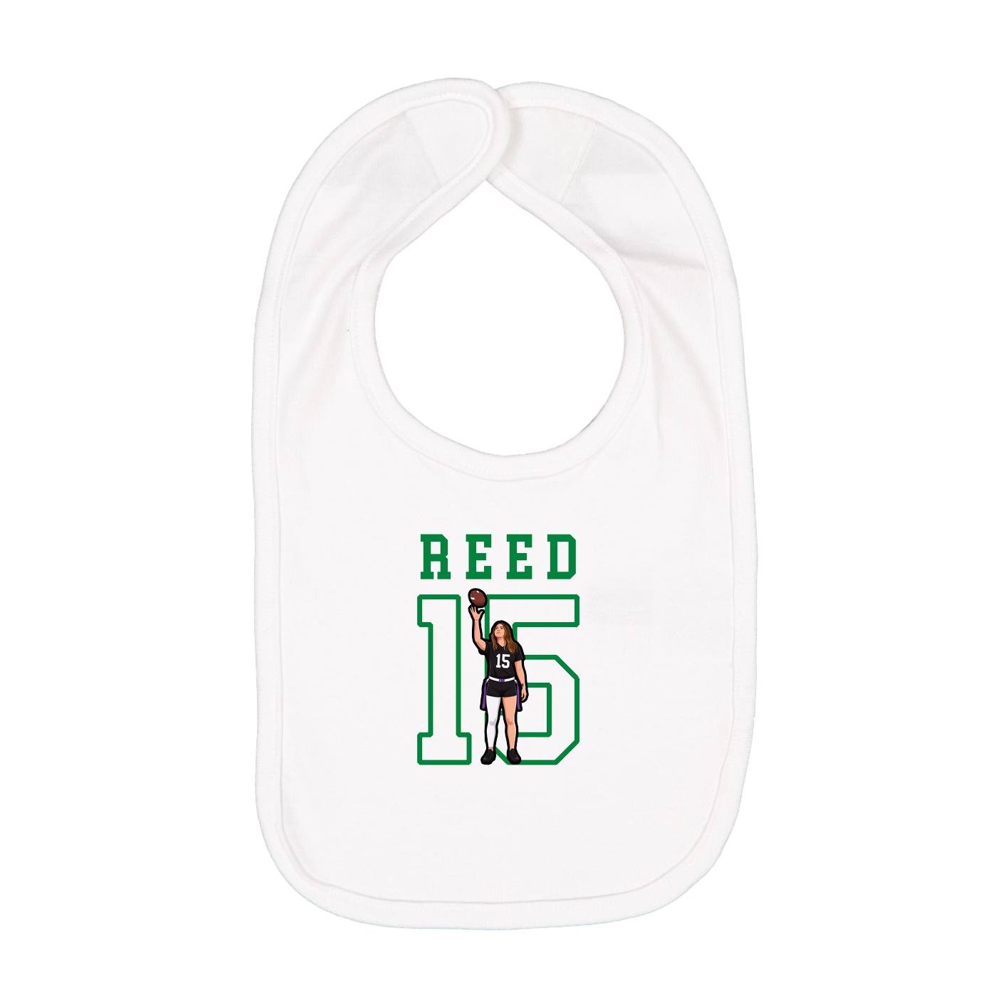 Infant Bib — Shirsey in White