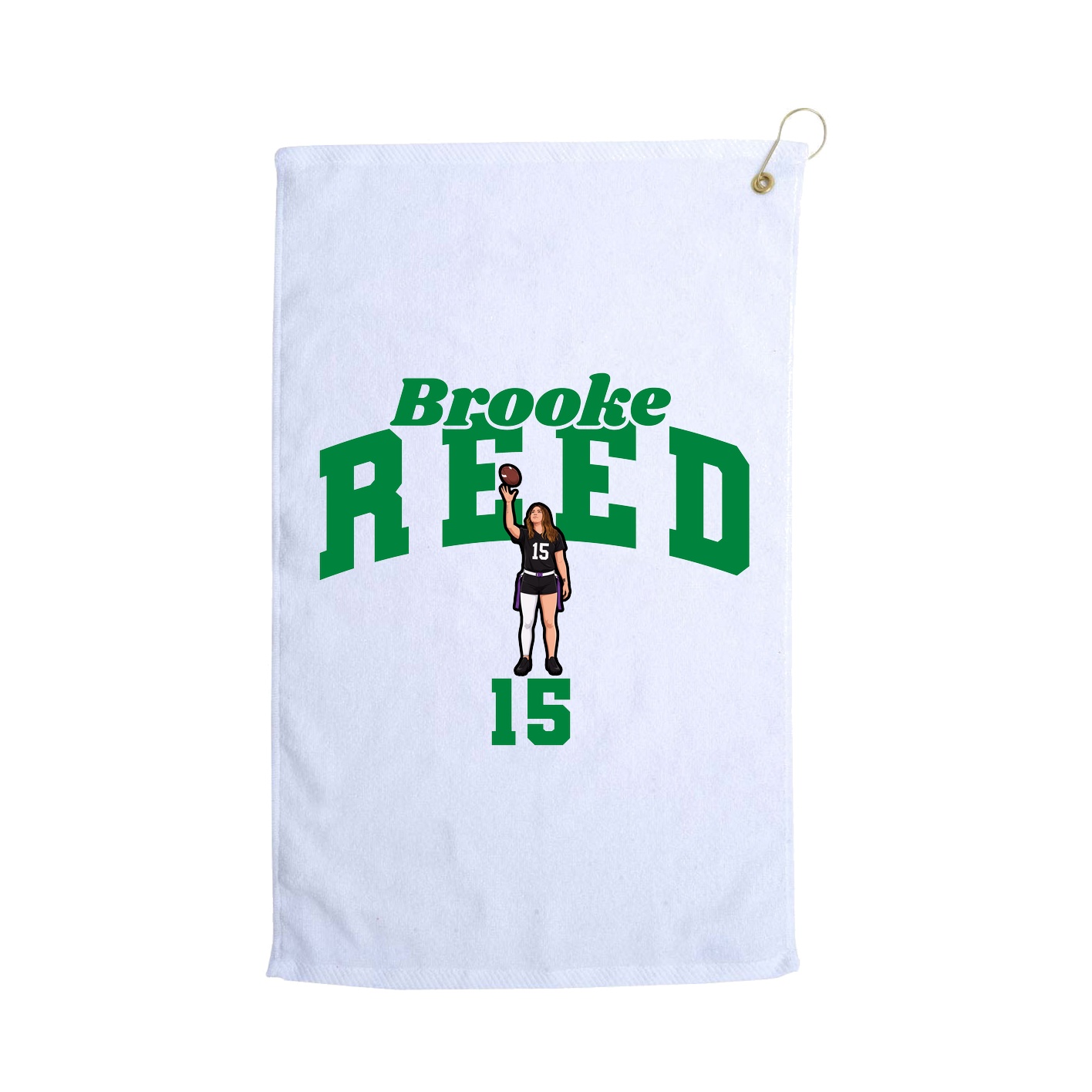 Golf Towel — Signature Arch in White