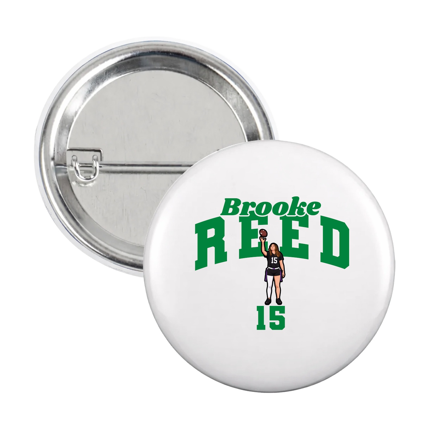 Game Day Button — Signature Arch in White