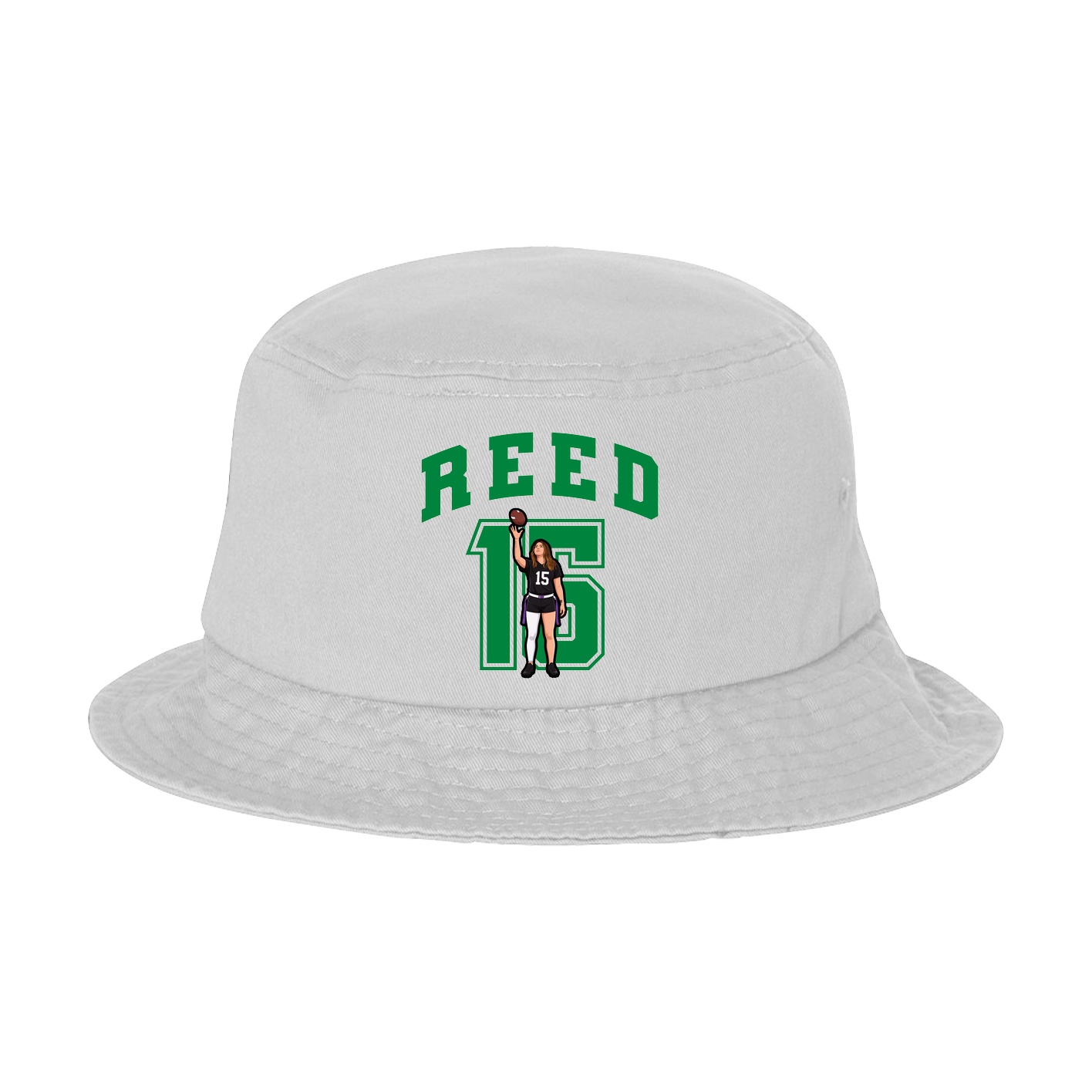 Bucket Cap — Number in White