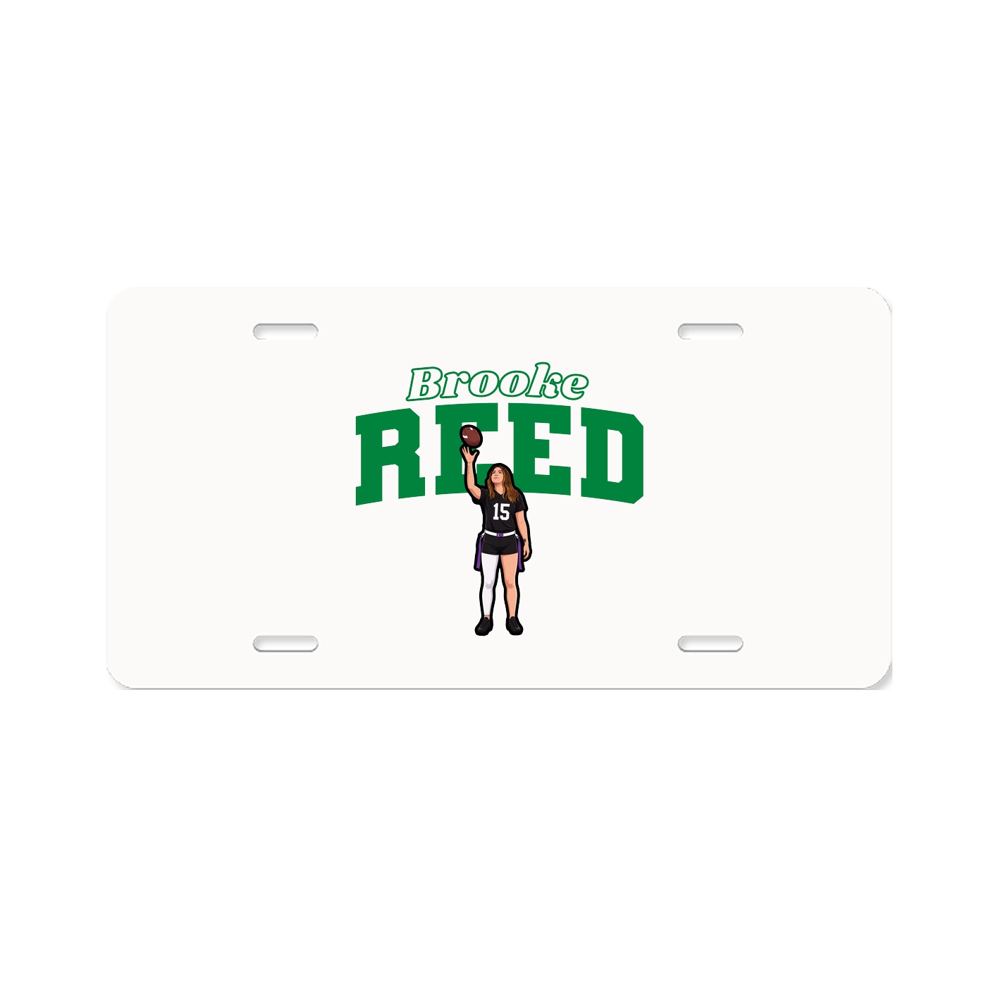 License Plate — Name Arch in Classic