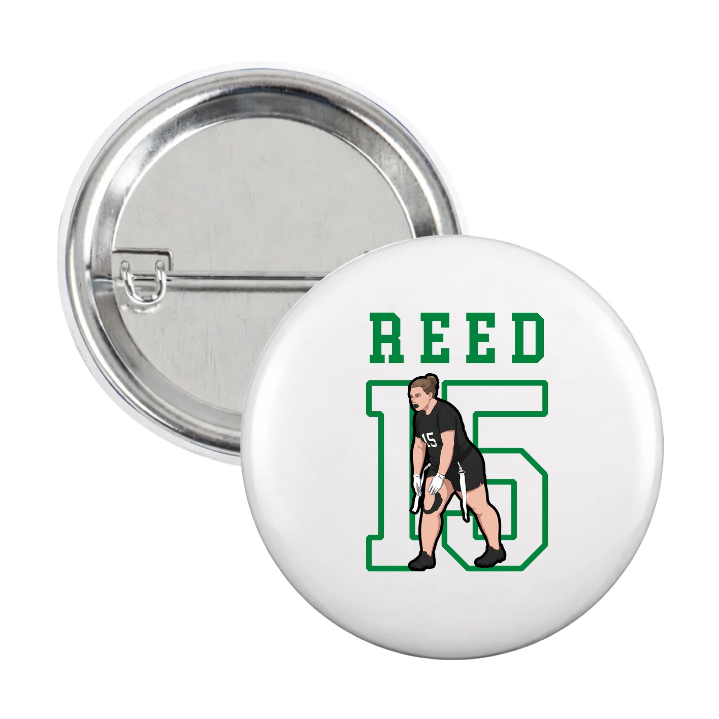 Game Day Button — Shirsey in White