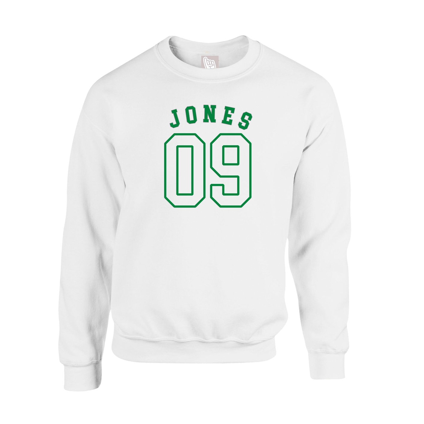 Fleece Crew — Shirsey Arch in White