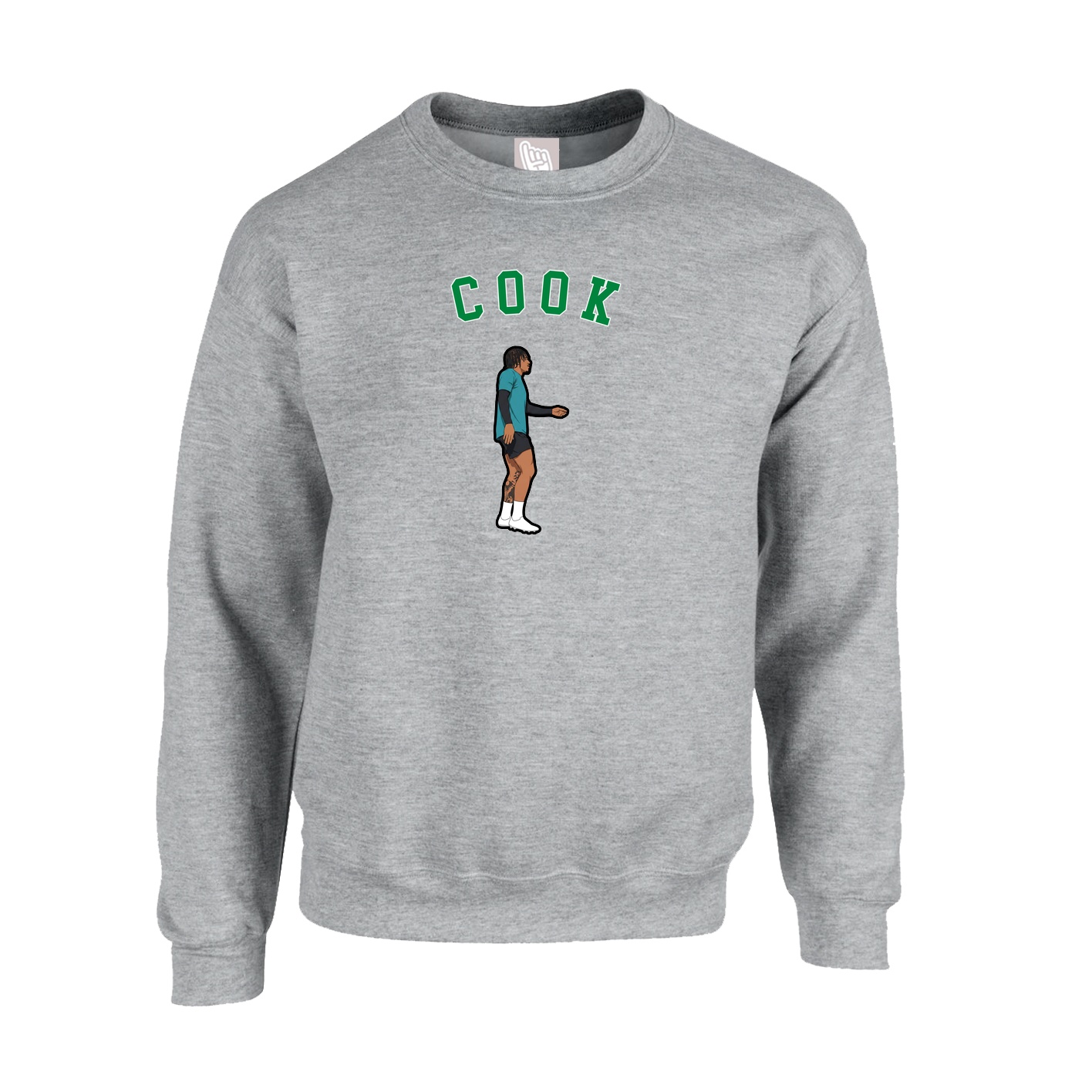 Fleece Crew — Shirsey Arch in Grey