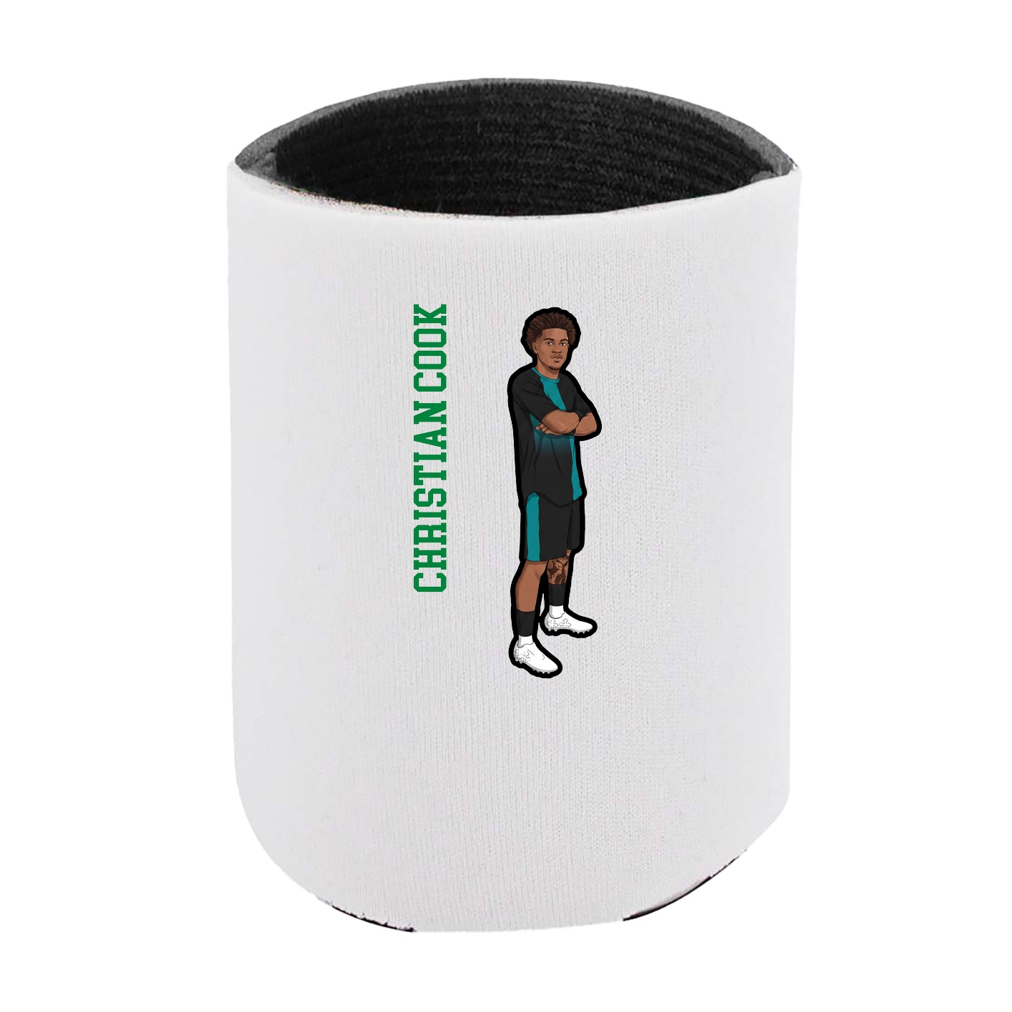 Can Holder — Name Vertical in White