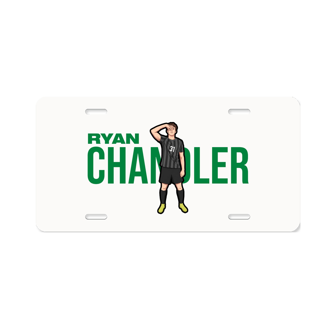 License Plate — Player Name in Classic