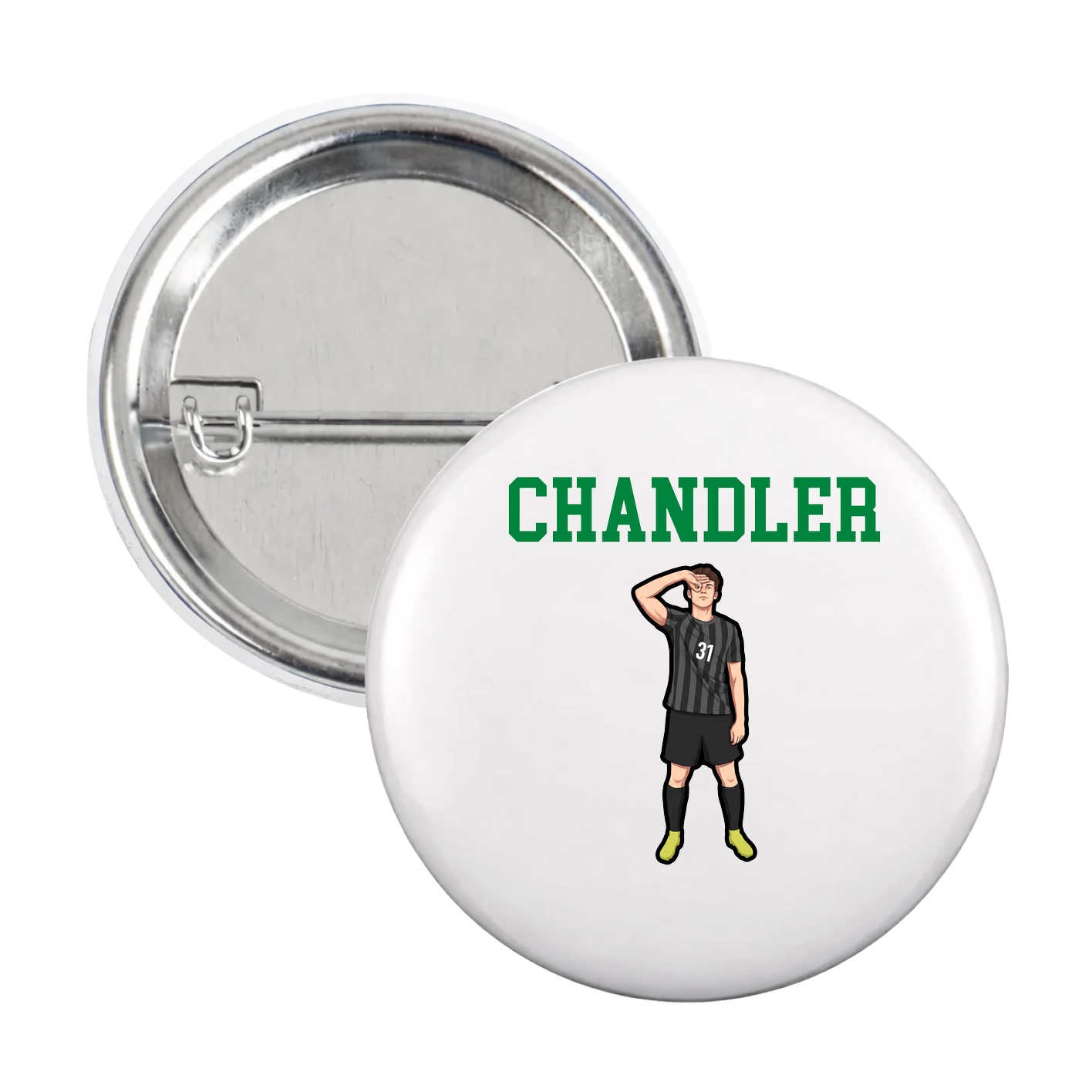 Game Day Button — Shirsey in White