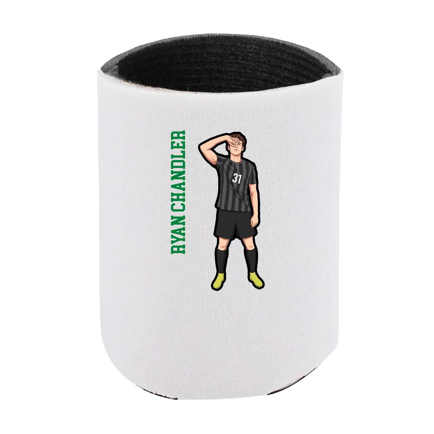 Can Holder — Name Vertical in White