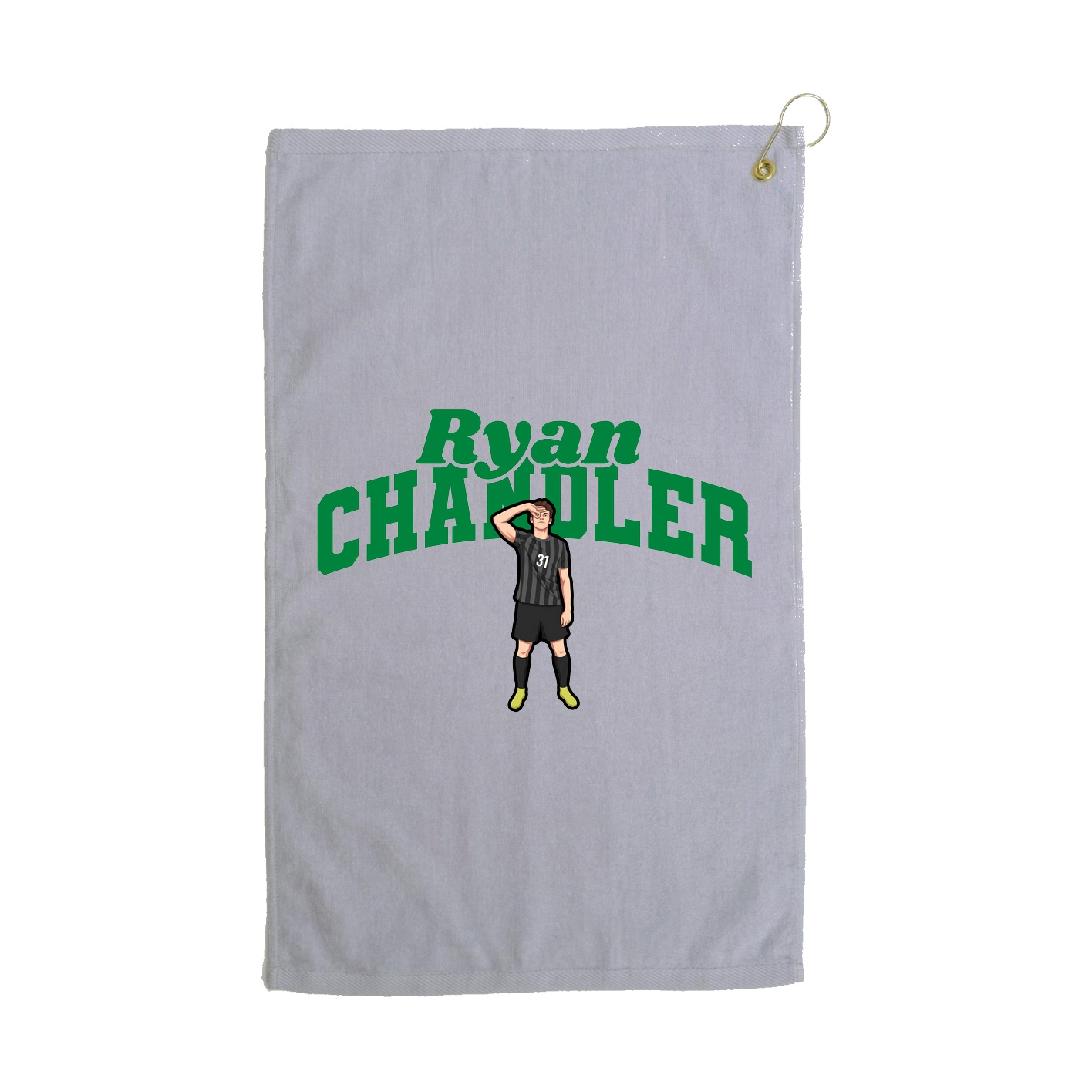 Golf Towel — Signature Arch in Grey