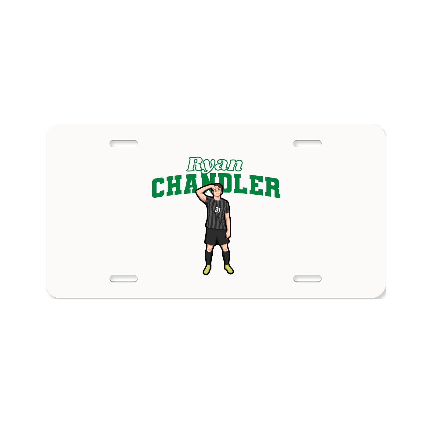 License Plate — Name Arch in Classic